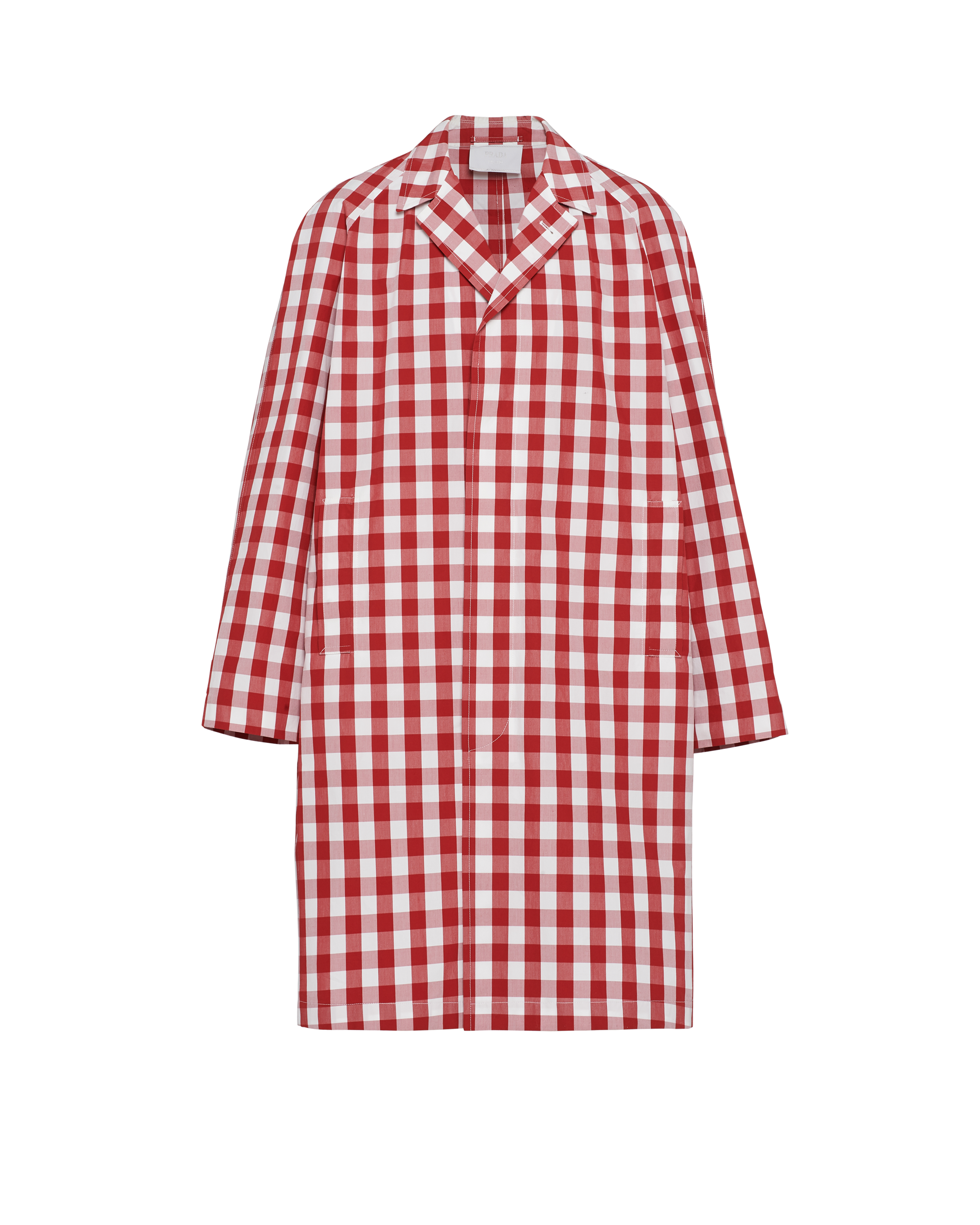 Prada Coats & Jackets In White/red