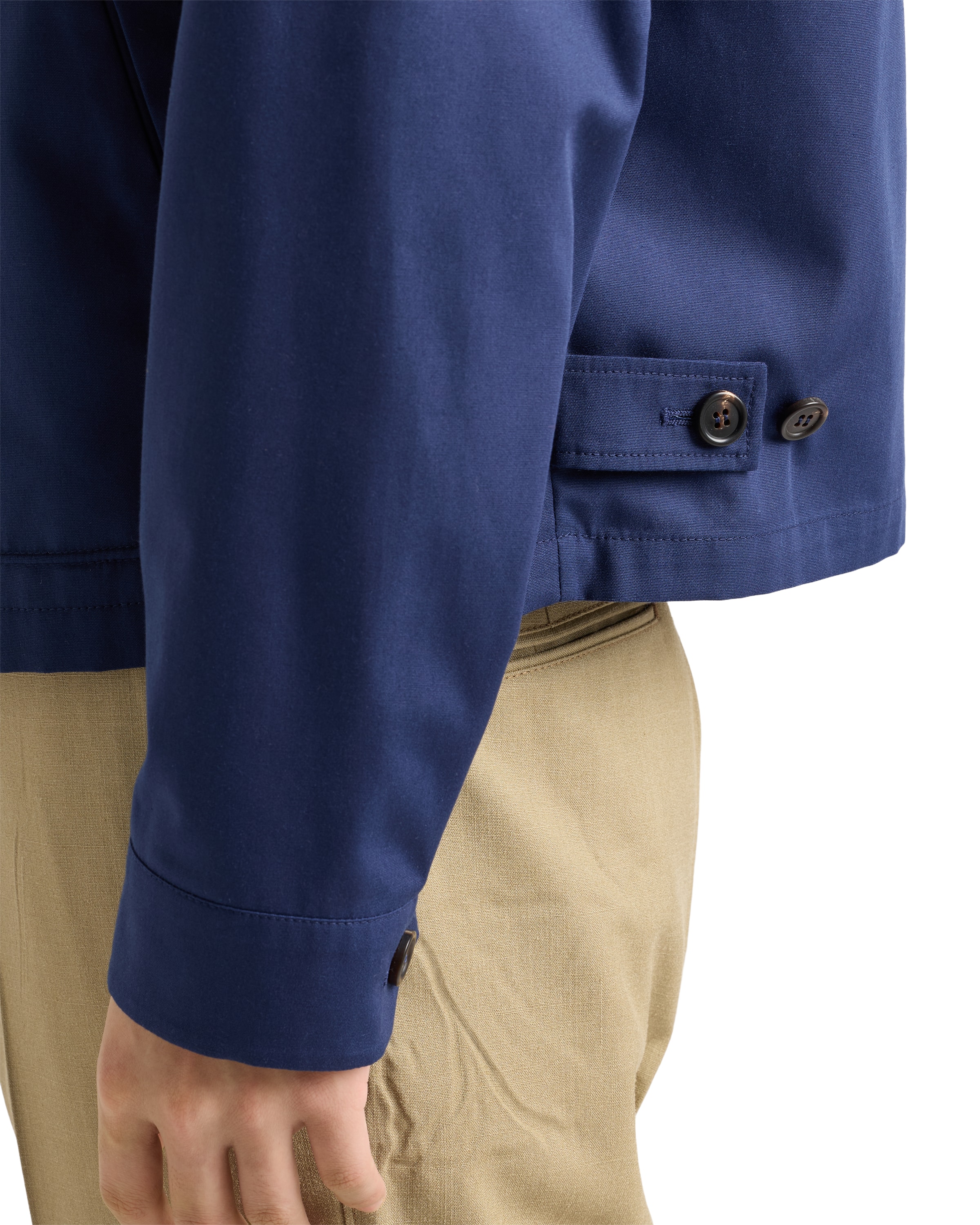 Prada Mens Blue Technical Cotton-blend Blouson Jacket In Blue