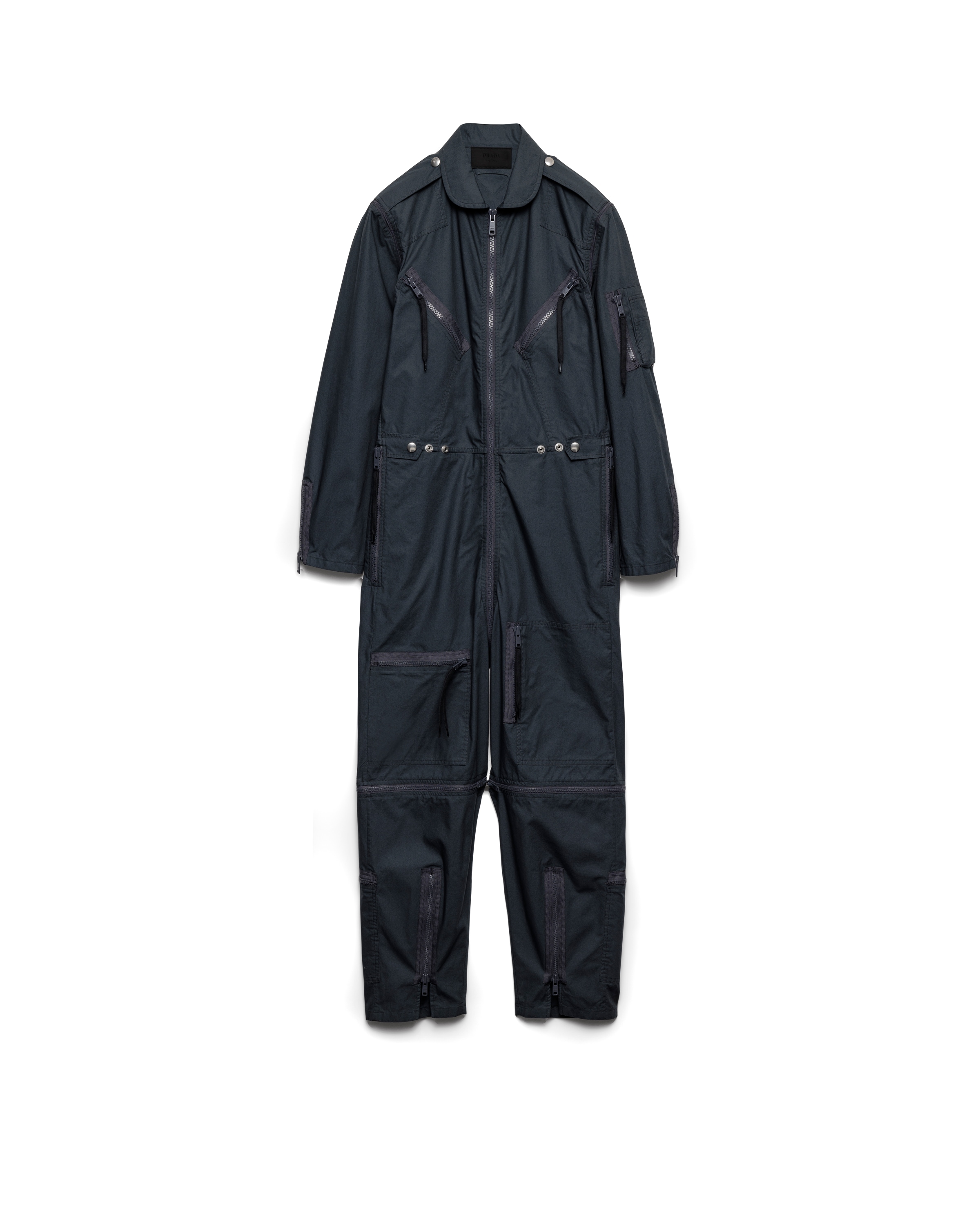 Prada Tuta In Cotone, Uomo, Piombo, Taglia M