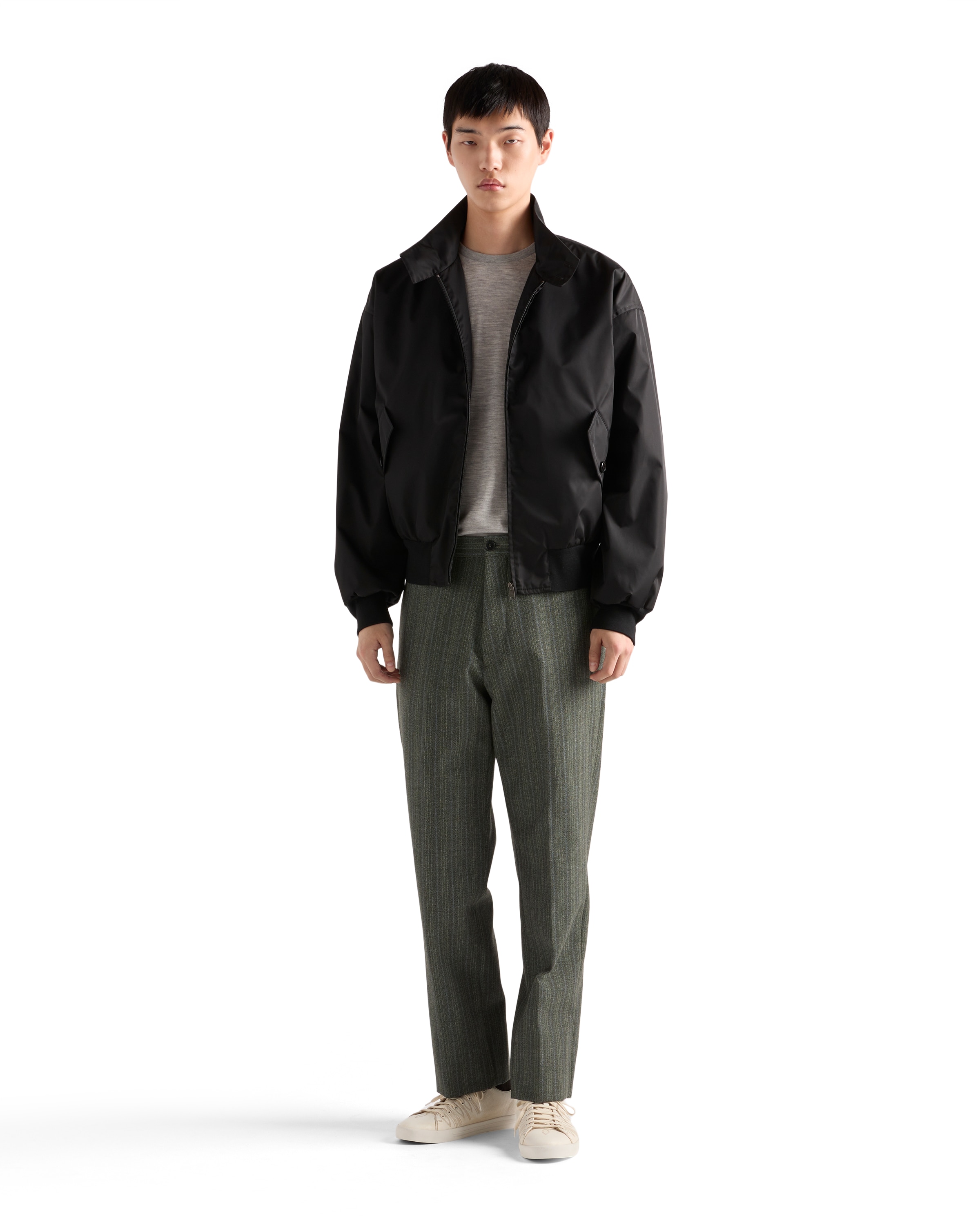 Prada Men's Re-nylon Jacket In Black