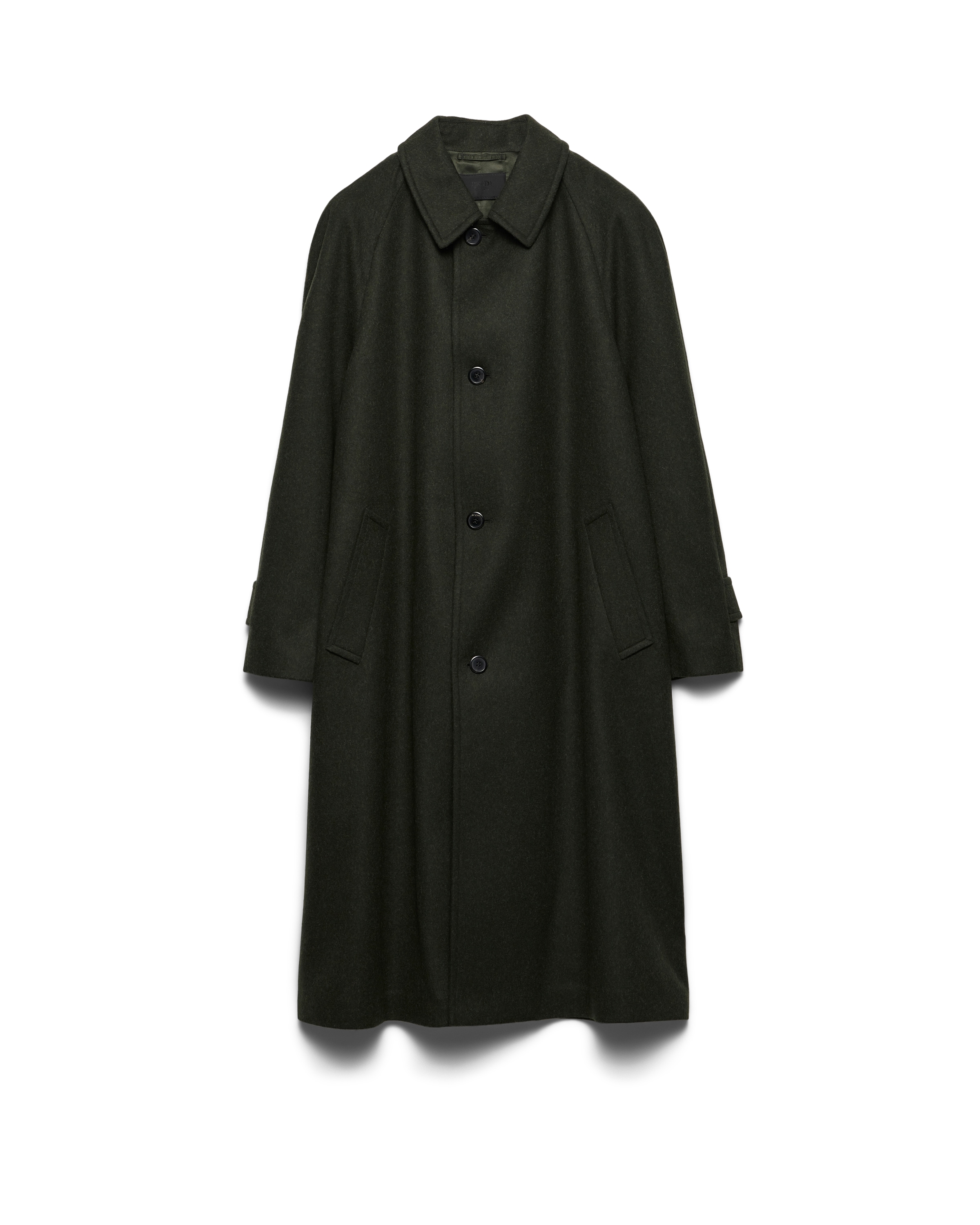 Prada Manteau En Laine, Homme, Vert Loden, Taille 46