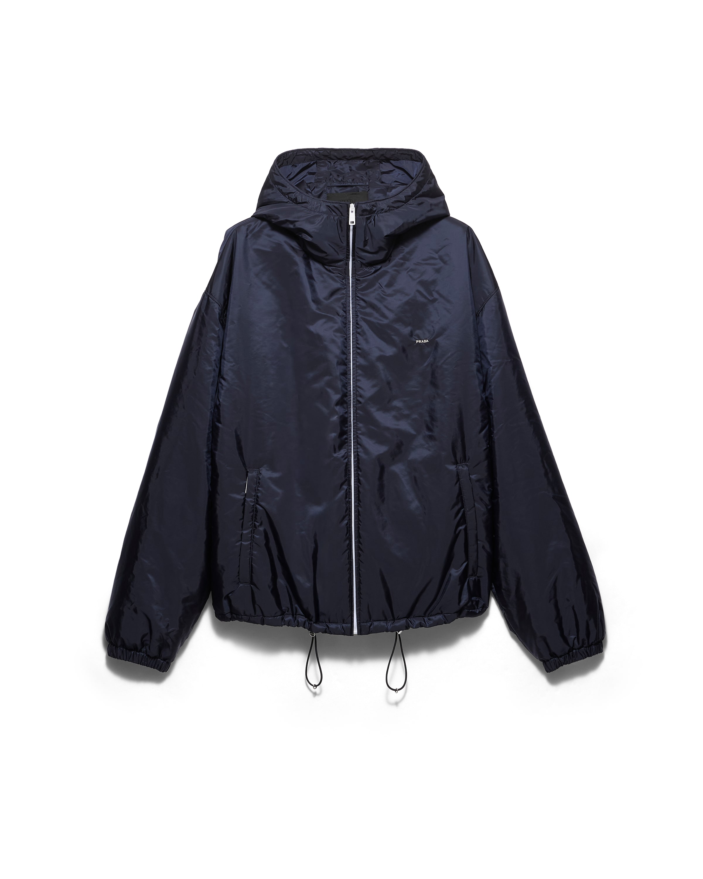 Prada Re-nylon Jacket, Man, Blue, Size XS