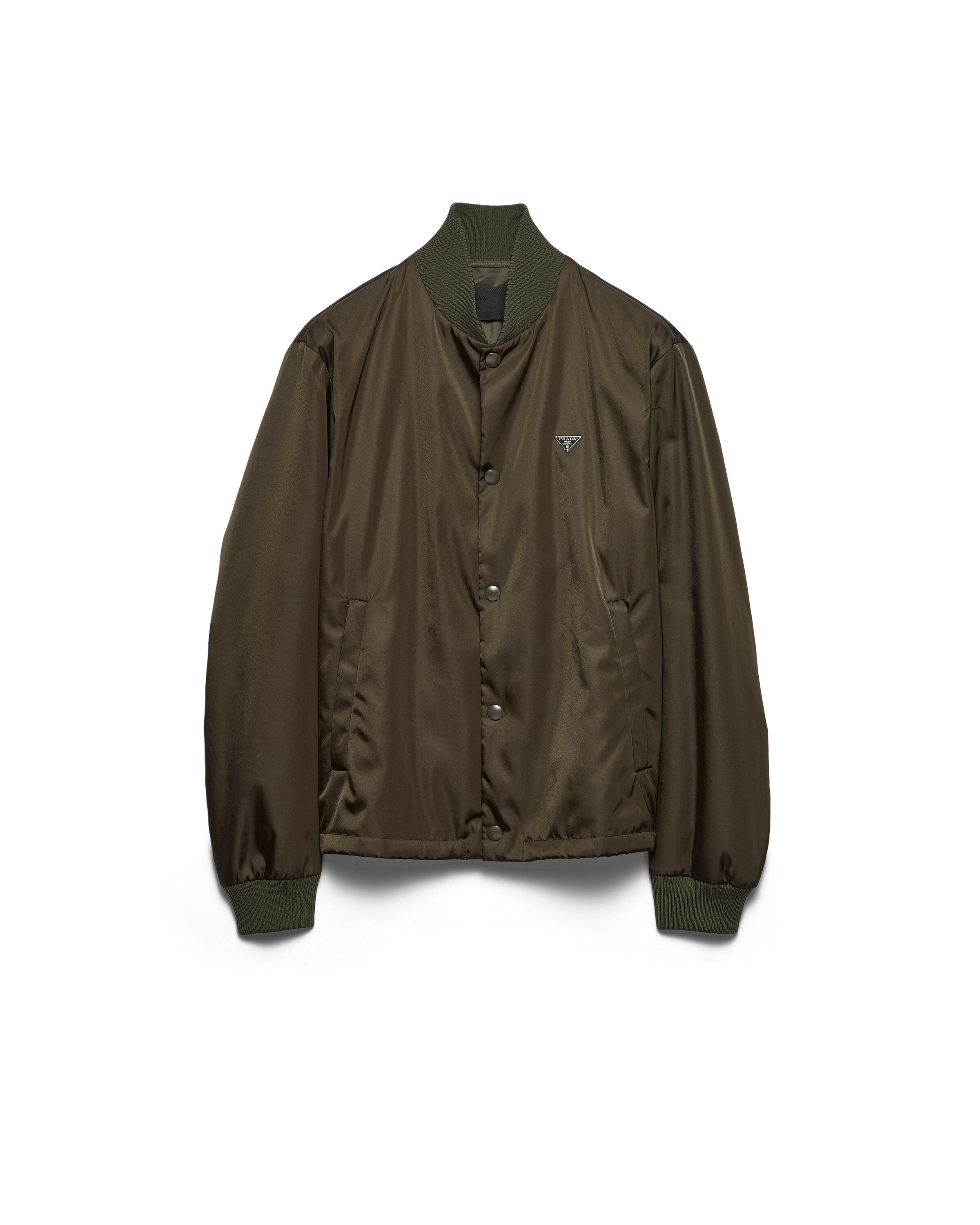 Prada Single Breasted Jacket In Brown