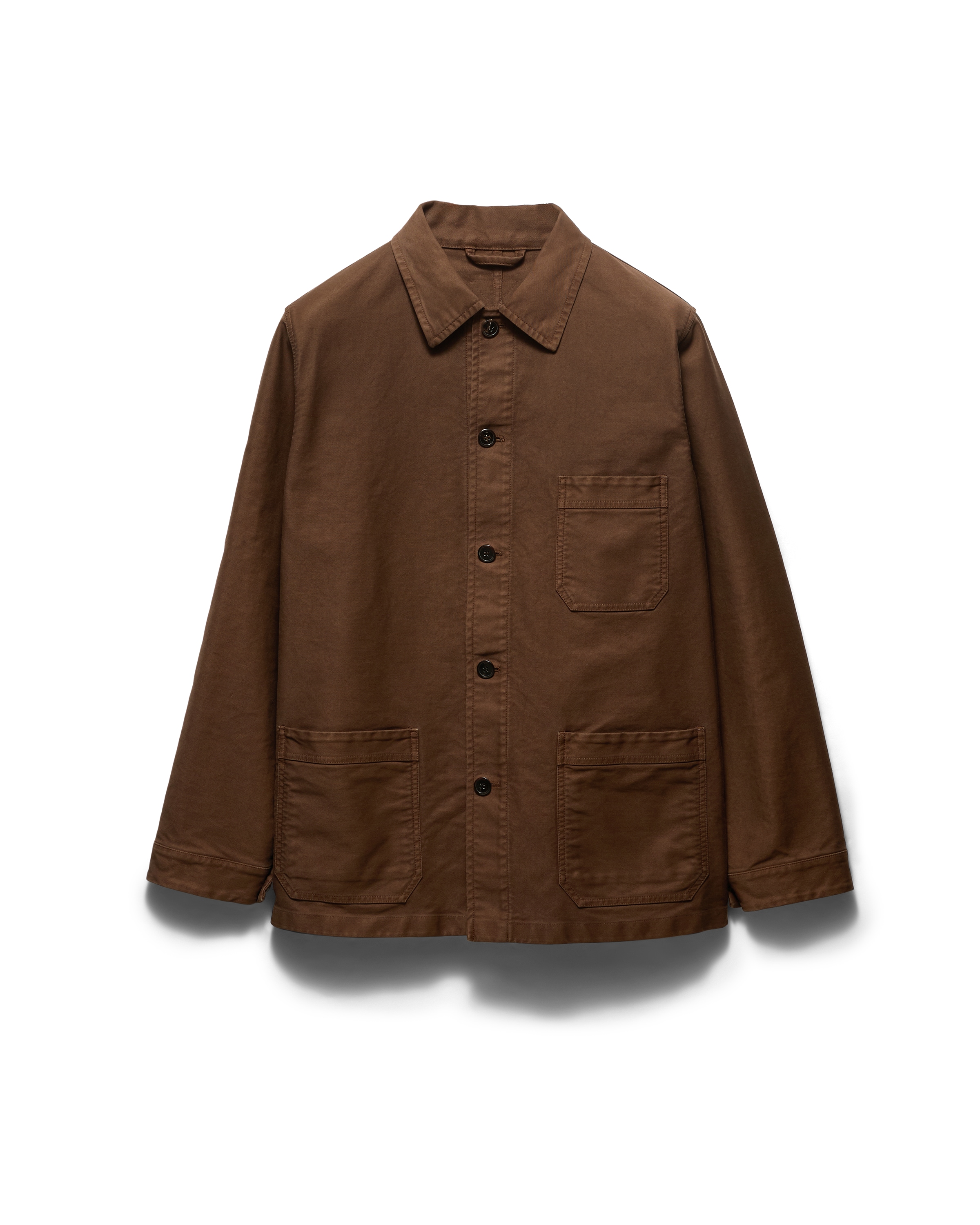 Prada Cotton Canvas Blouson Jacket In Brown