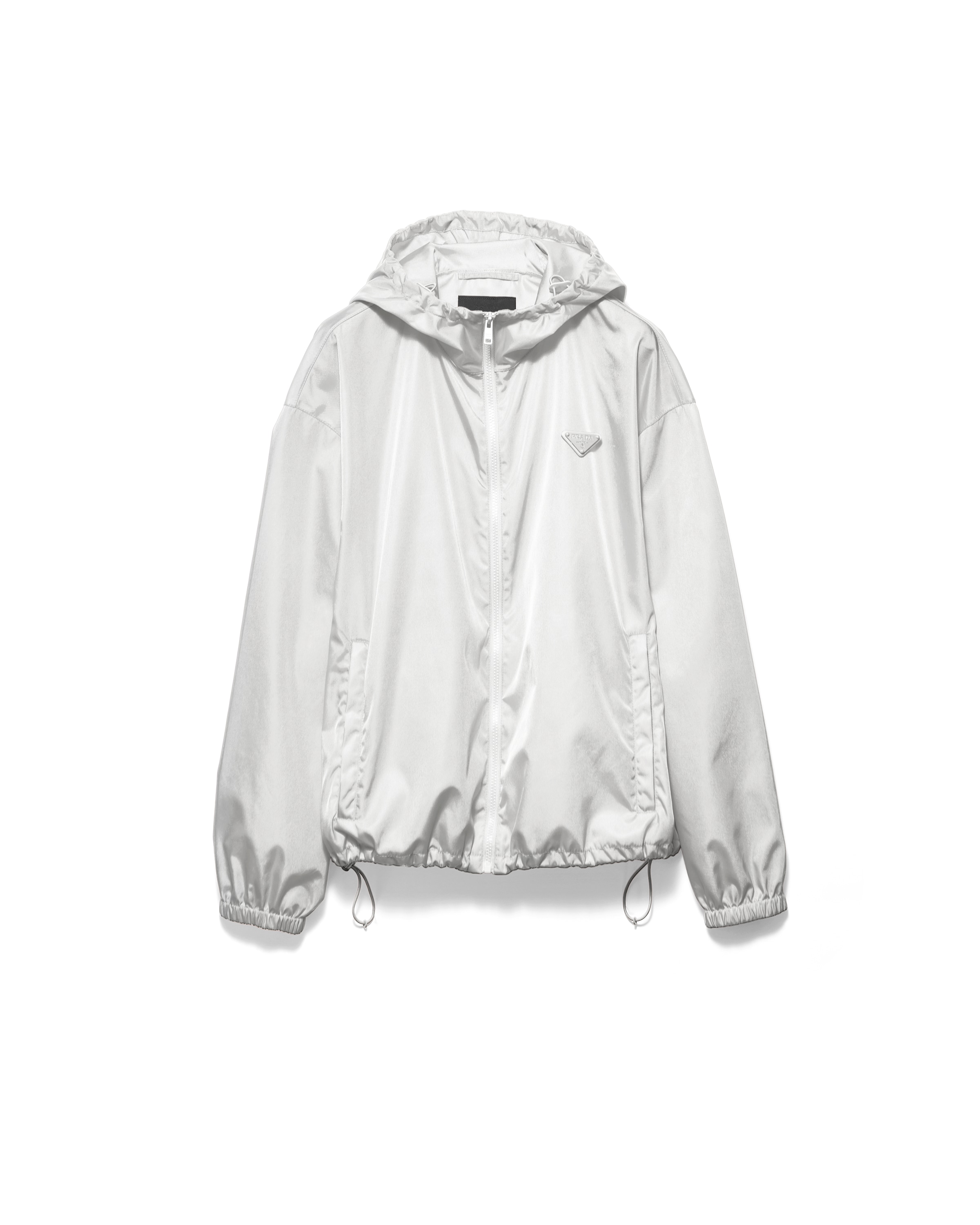 Prada Re-nylon Rain Jacket, , White, Size S