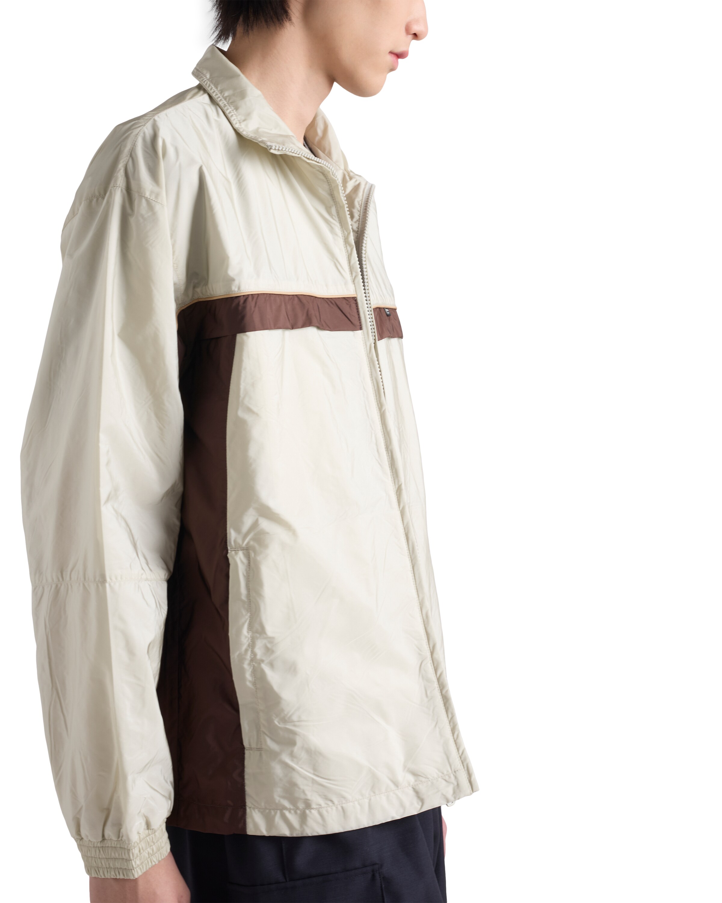 Prada Men's Re-nylon Jacket In Neutral