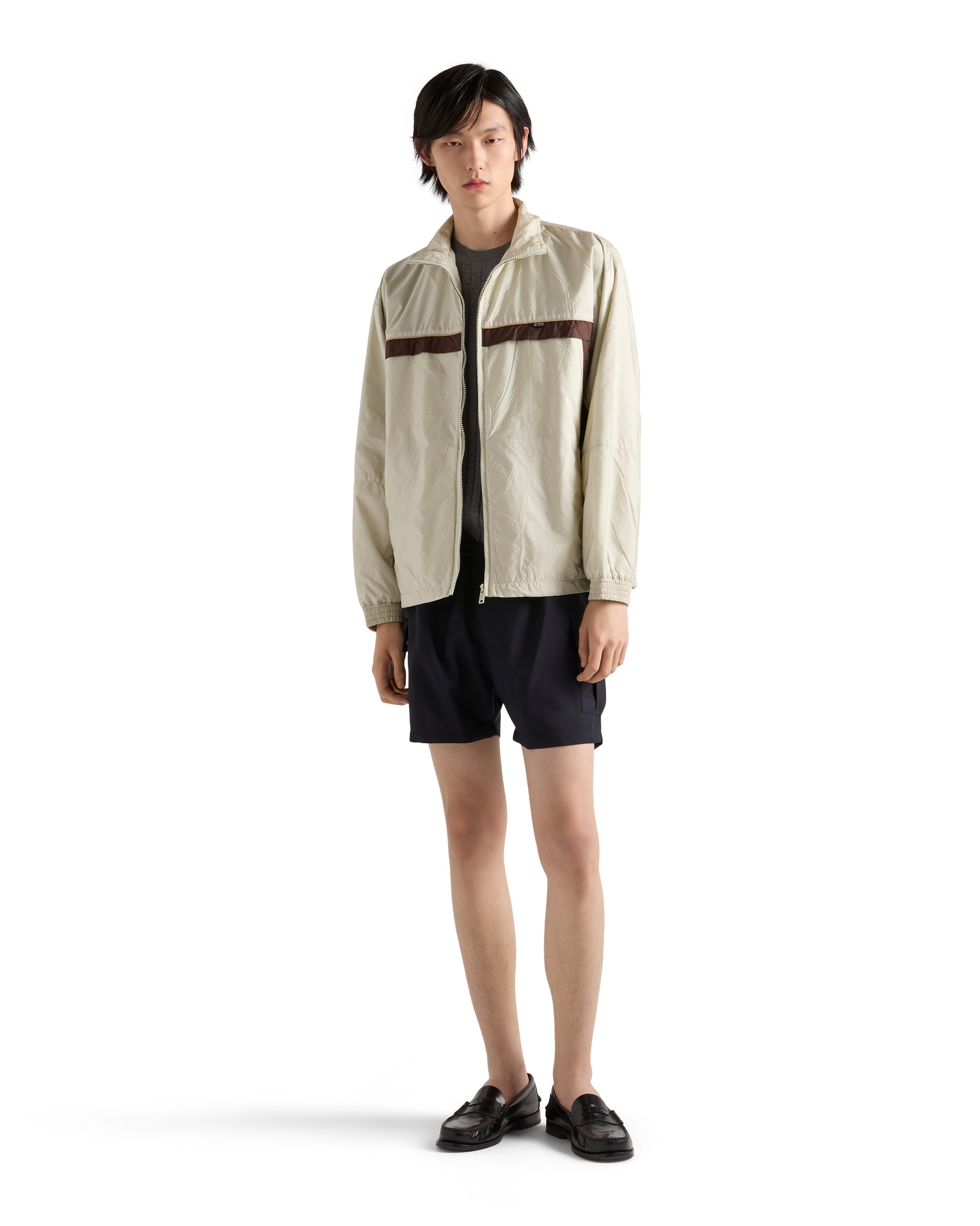 Prada Men's Re-nylon Jacket In Neutral