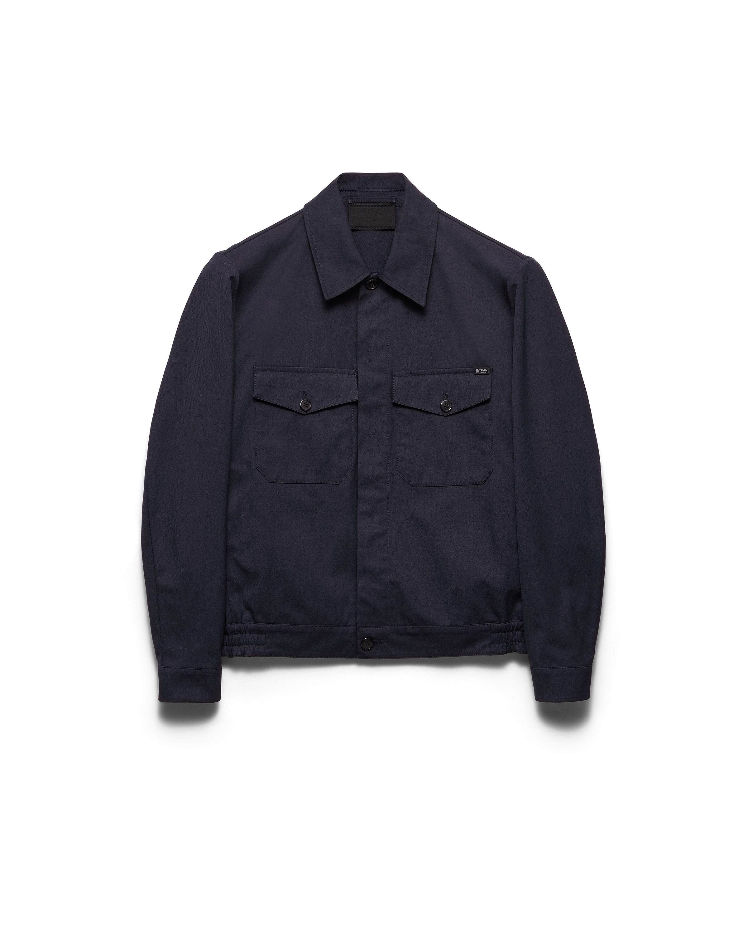 Prada Technical Fabric Jacket In Blue