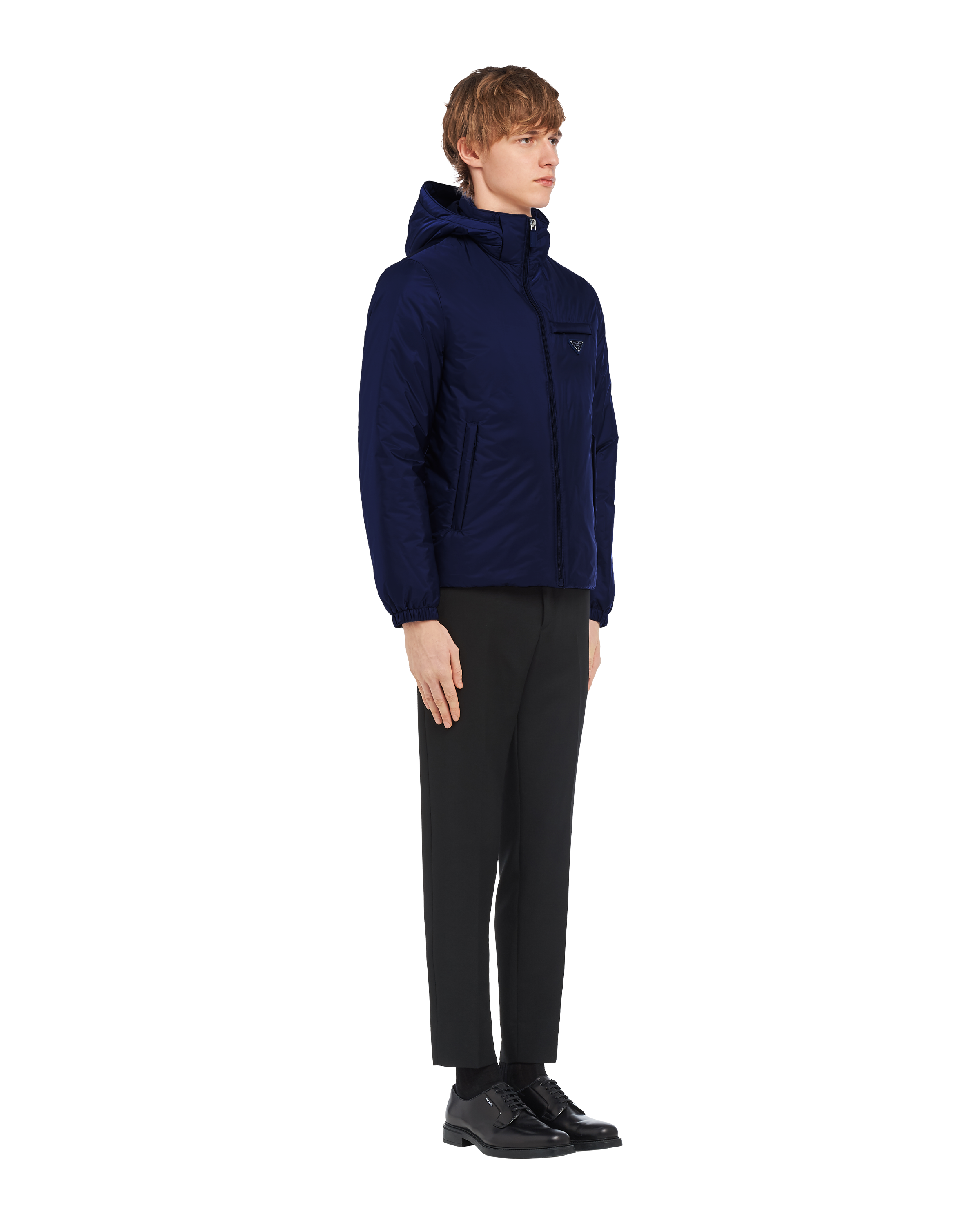 Navy Re-nylon Puffer Jacket | PRADA