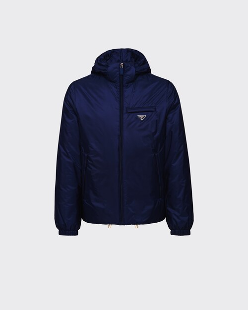 Navy Re-Nylon puffer jacket | Prada