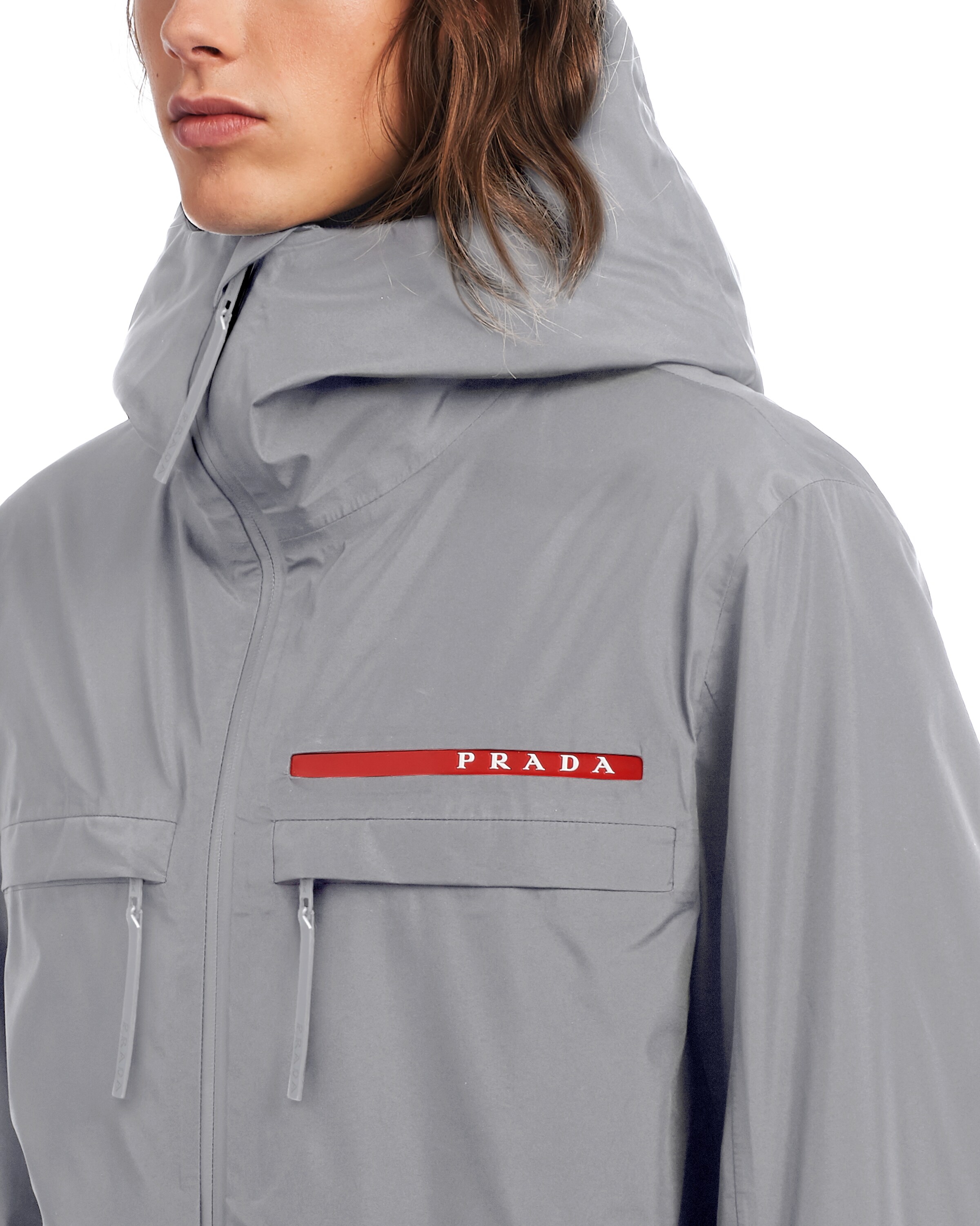 Aluminum GORETEX ski jacket Prada