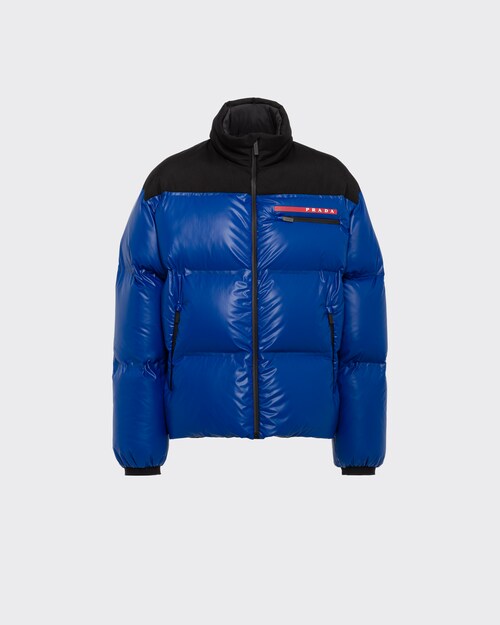 Carbon Black/black Light Nylon puffer jacket | Prada