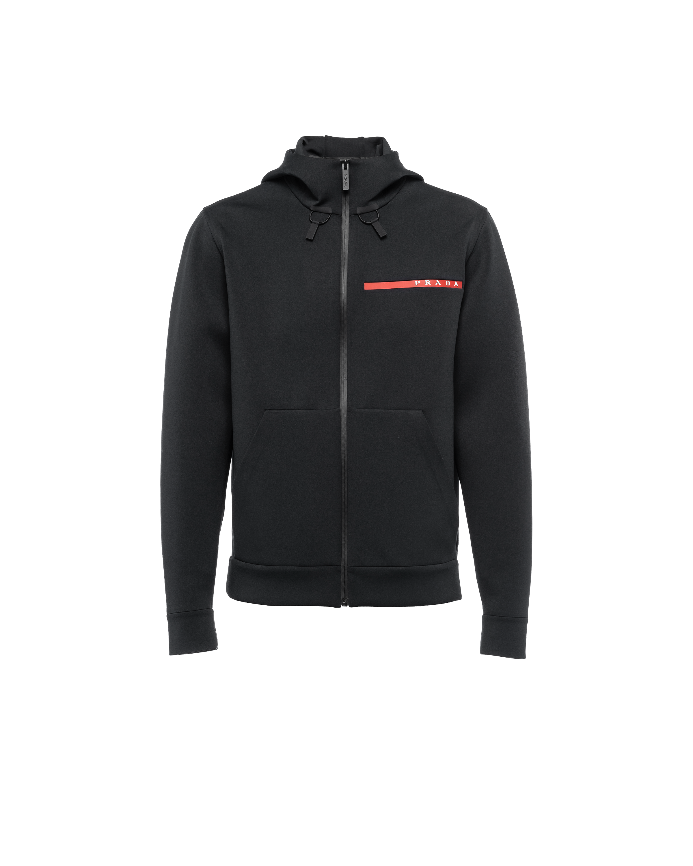 Prada Long-sleeved Zipper Casual Jacket In Black