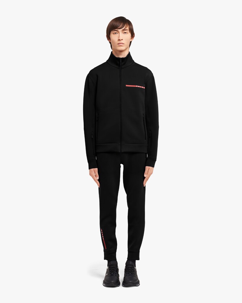 prada zip up sweater