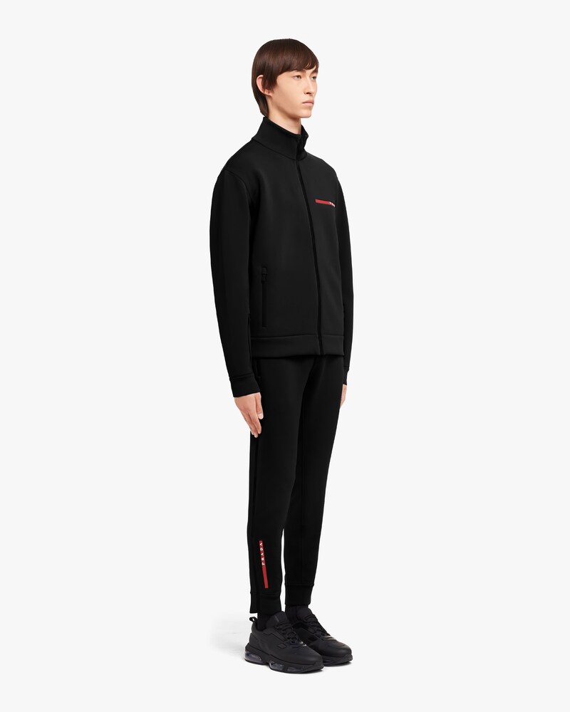 prada zip up sweater
