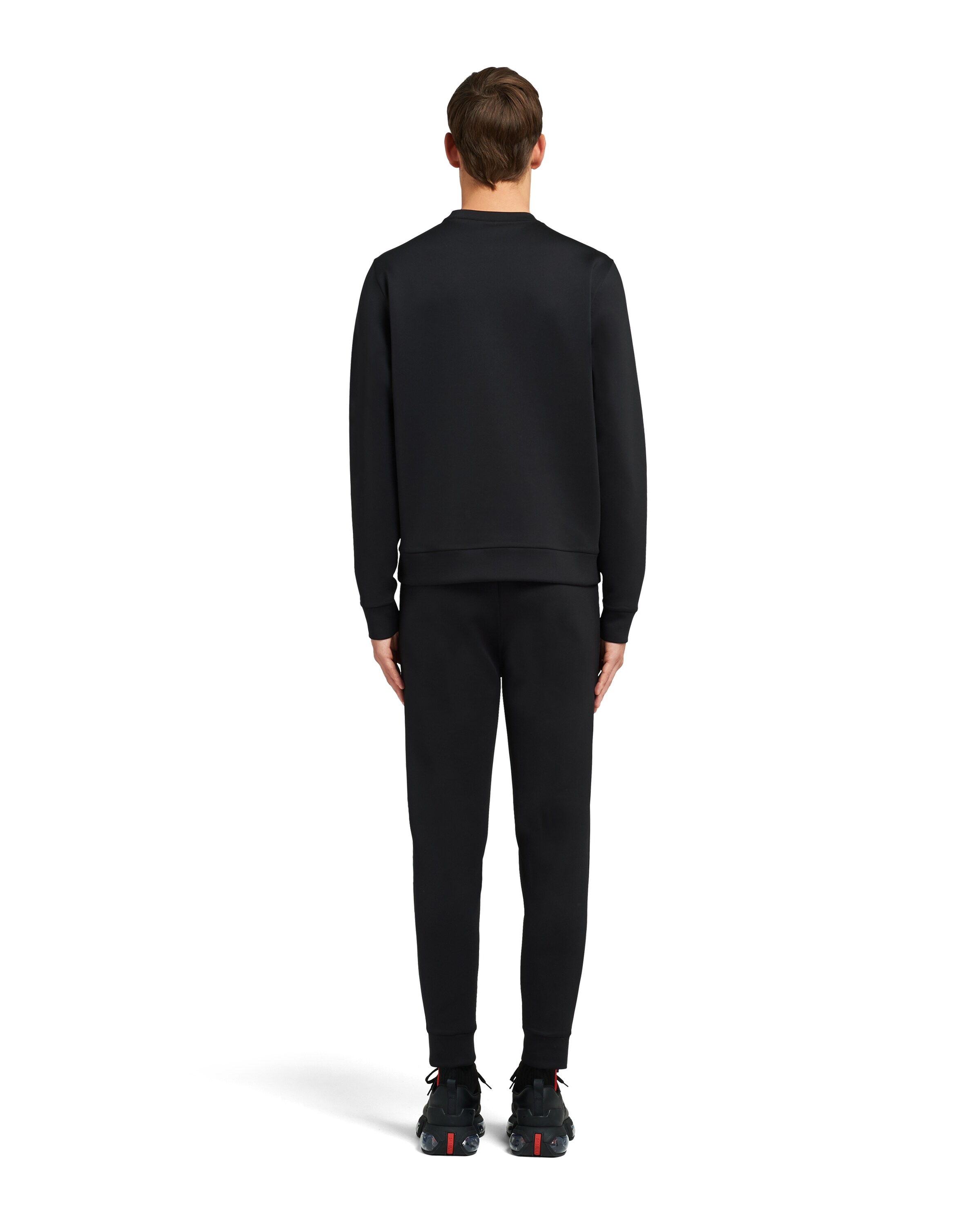 double technical jersey sweatshirt