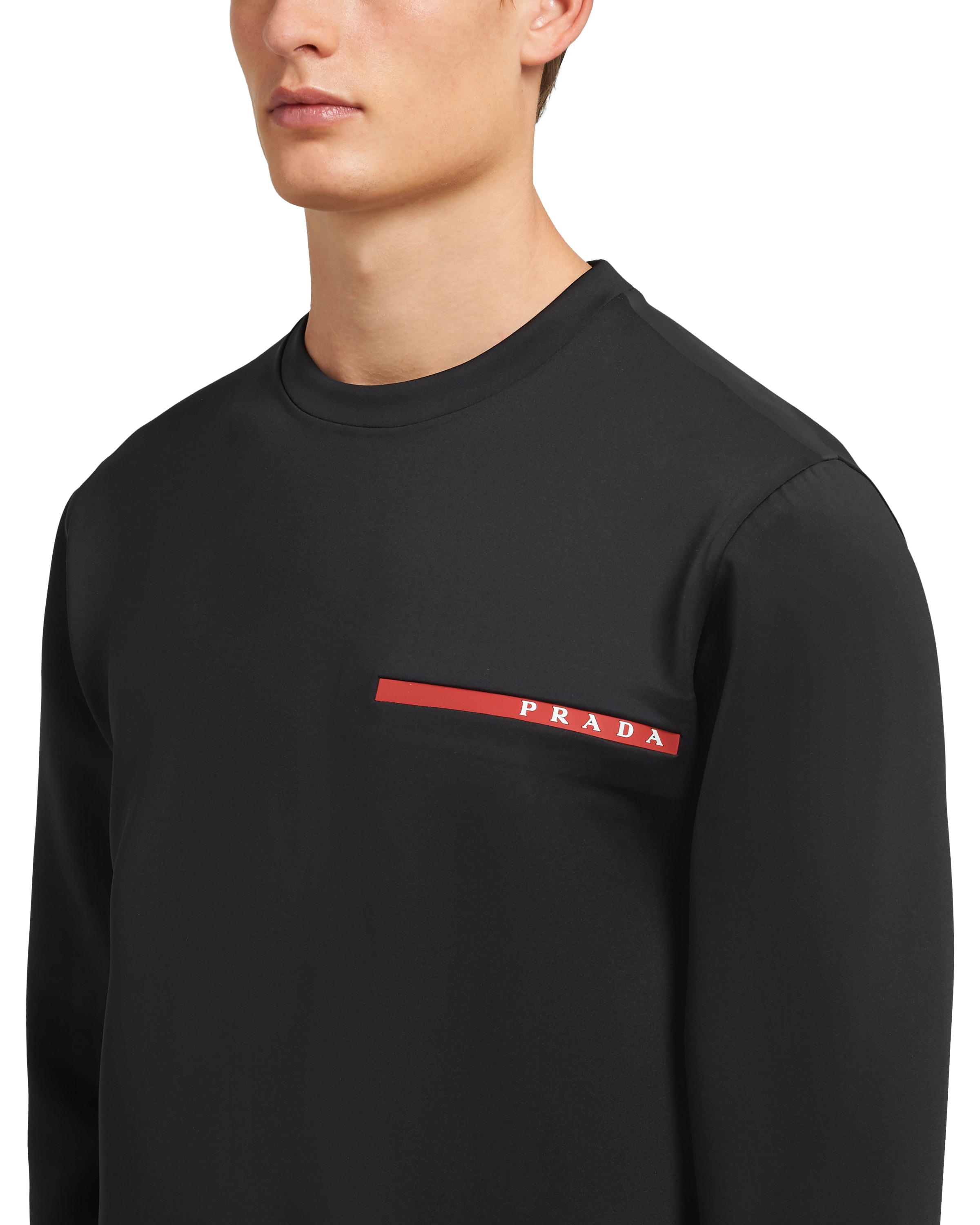 double technical jersey sweatshirt
