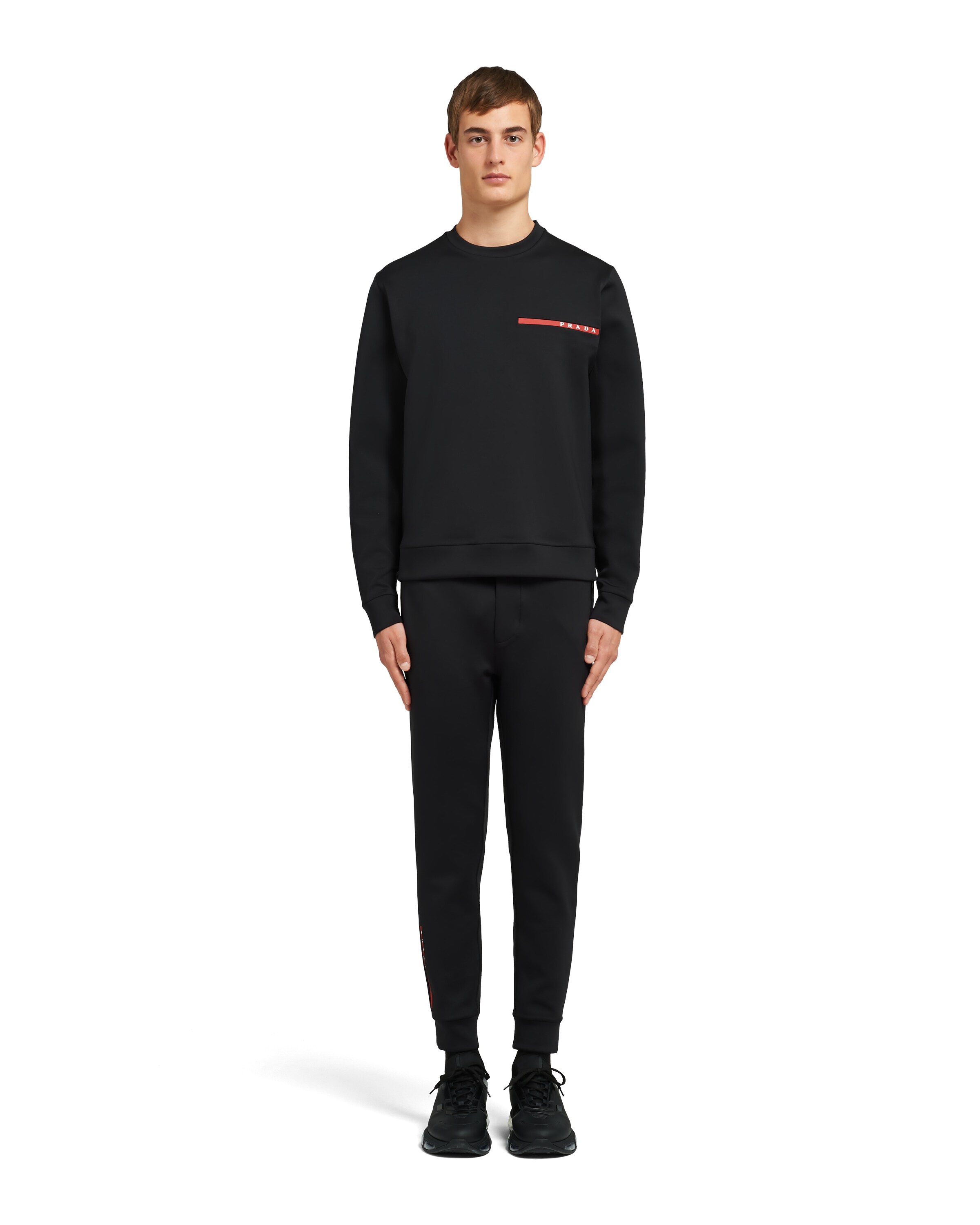 double technical jersey sweatshirt