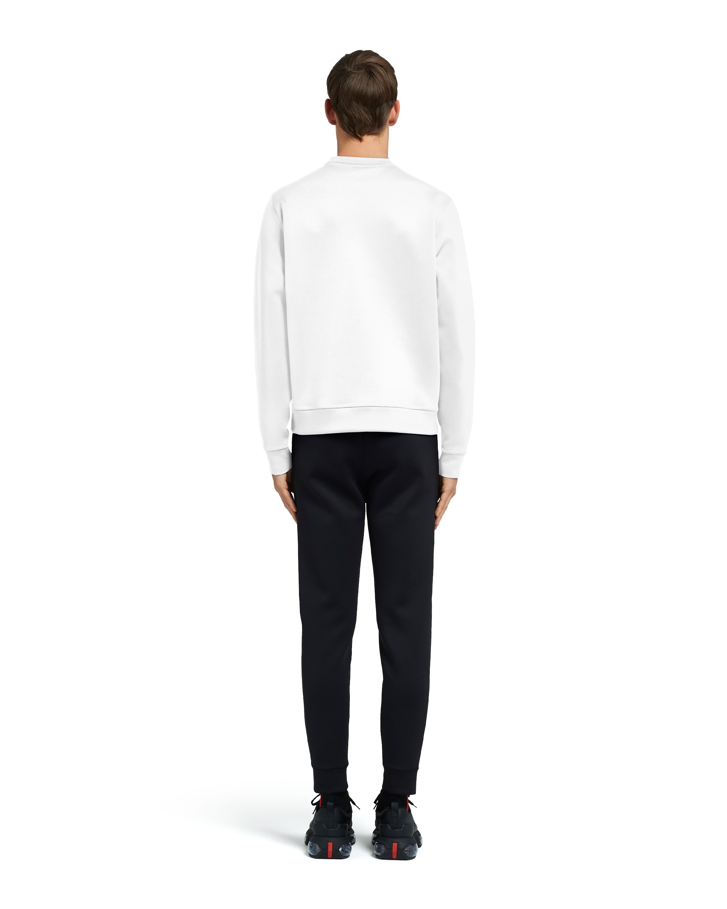 double technical jersey sweatshirt