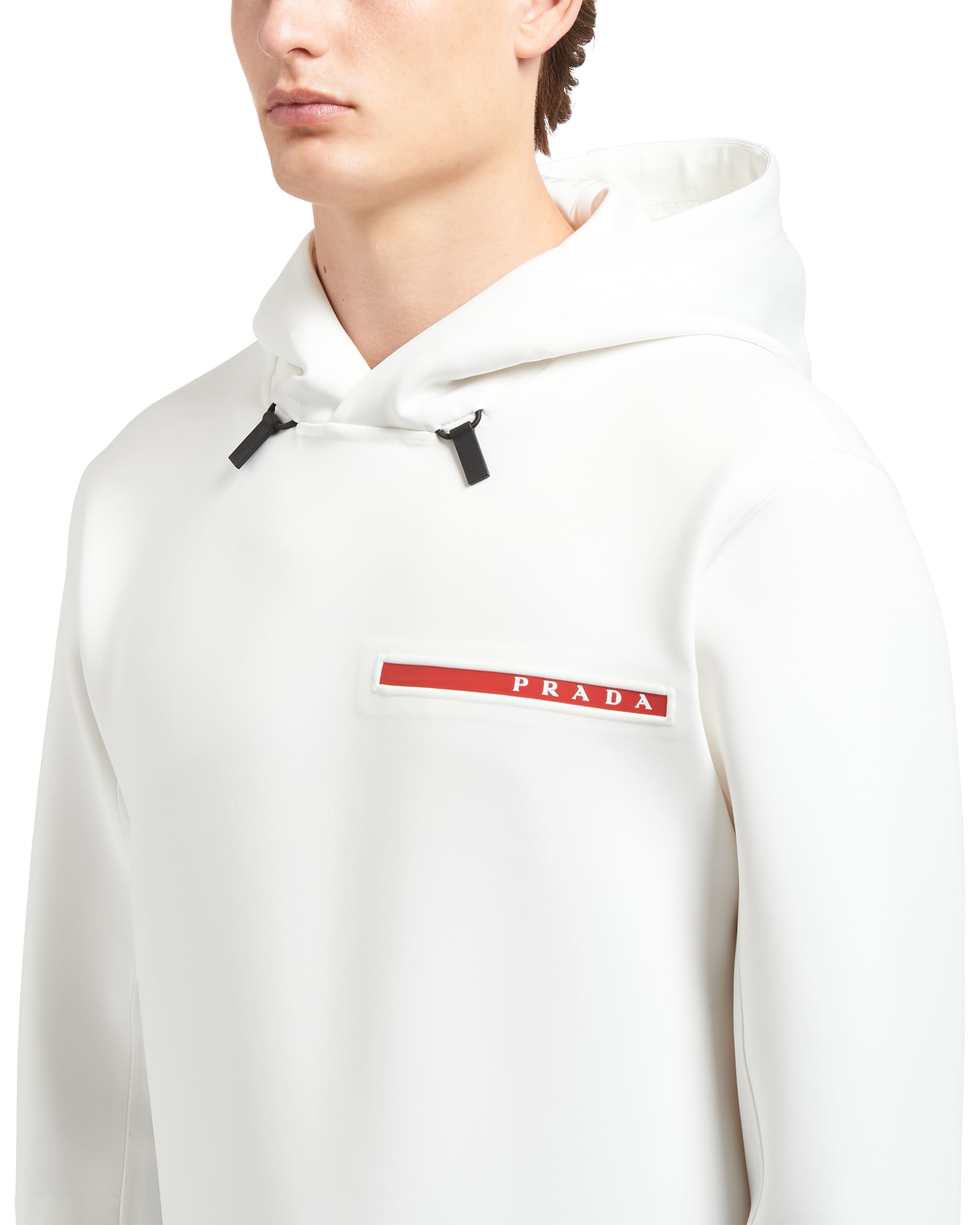 double technical jersey sweatshirt