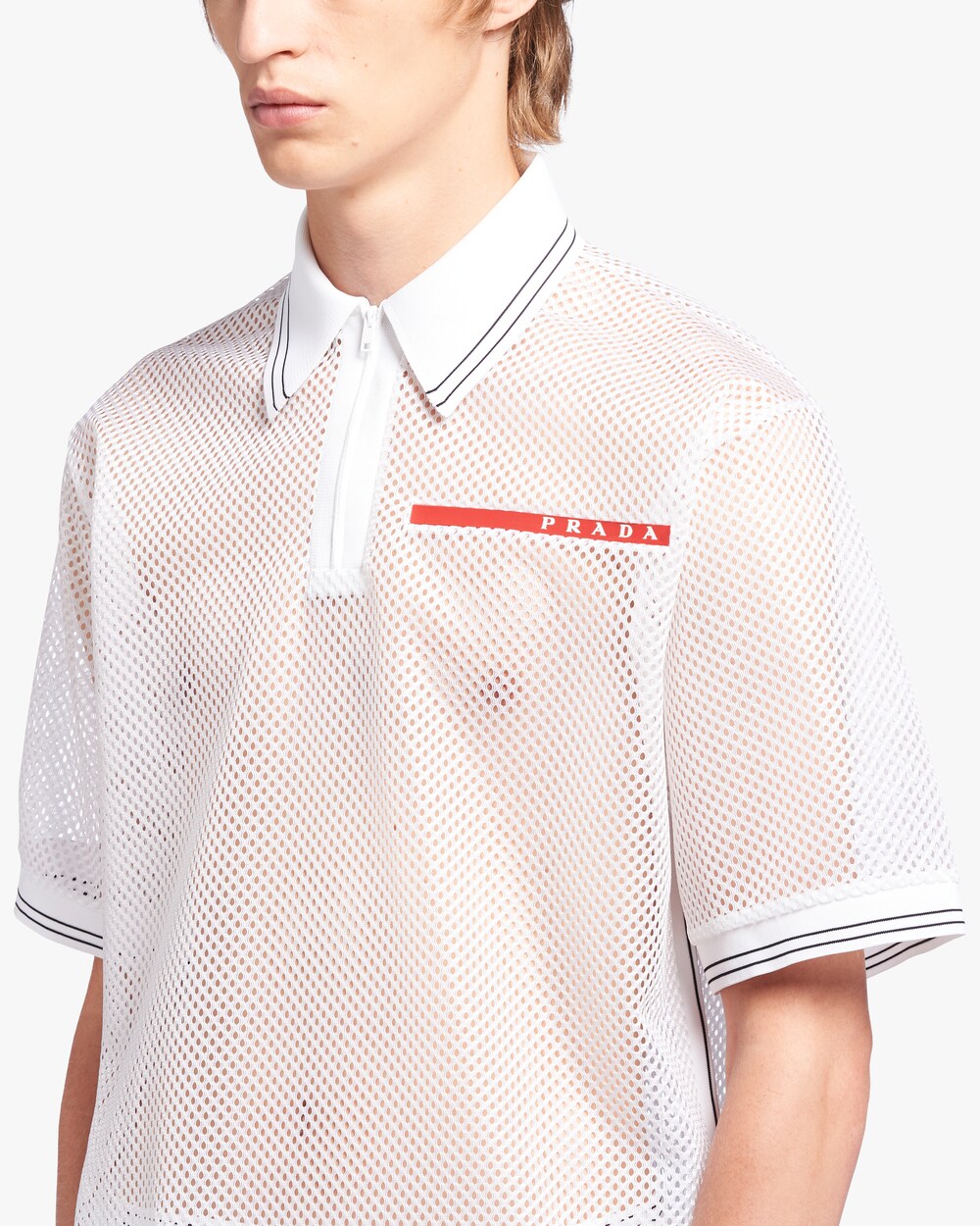 prada geometric polo