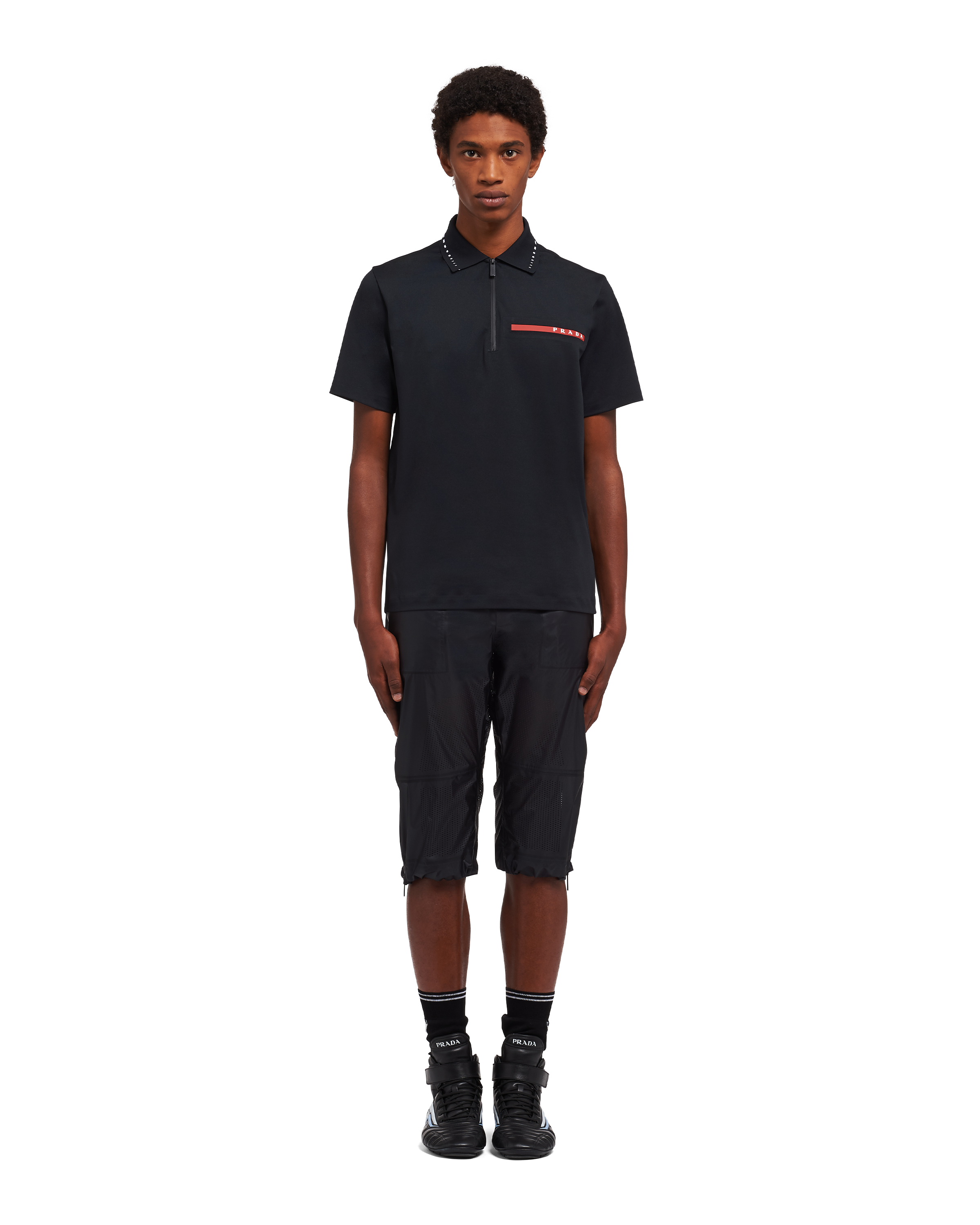 Prada pique polo online