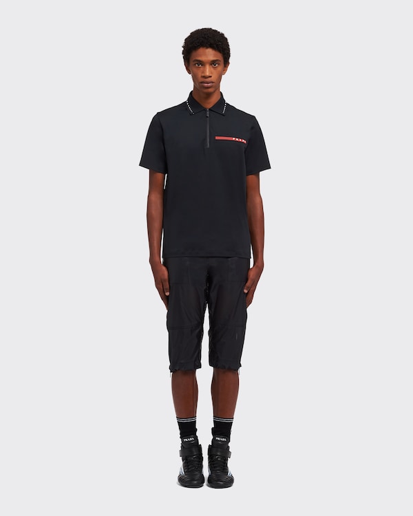 珠地棉Polo衫 - 黑色 珠地棉Polo衫 - 黑色