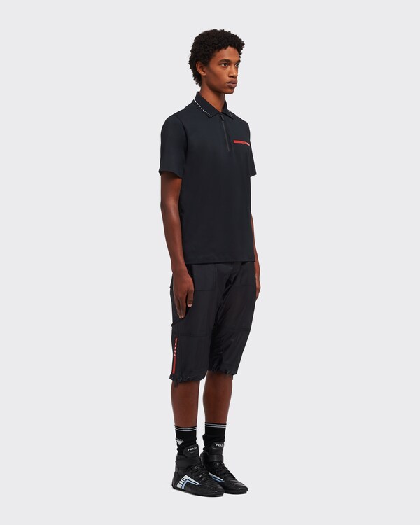 珠地棉Polo衫 - 黑色 珠地棉Polo衫 - 黑色