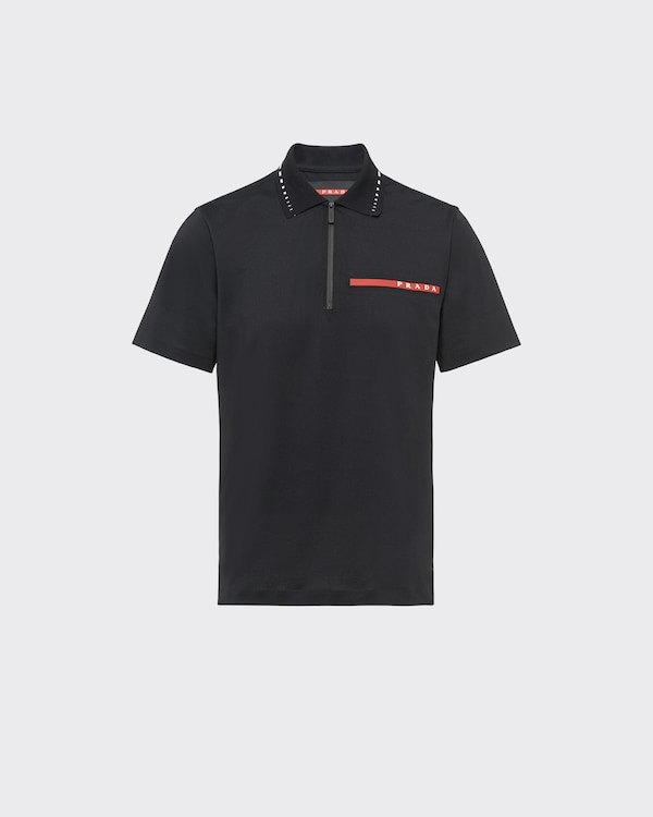 珠地棉Polo衫 - 黑色 珠地棉Polo衫 - 黑色