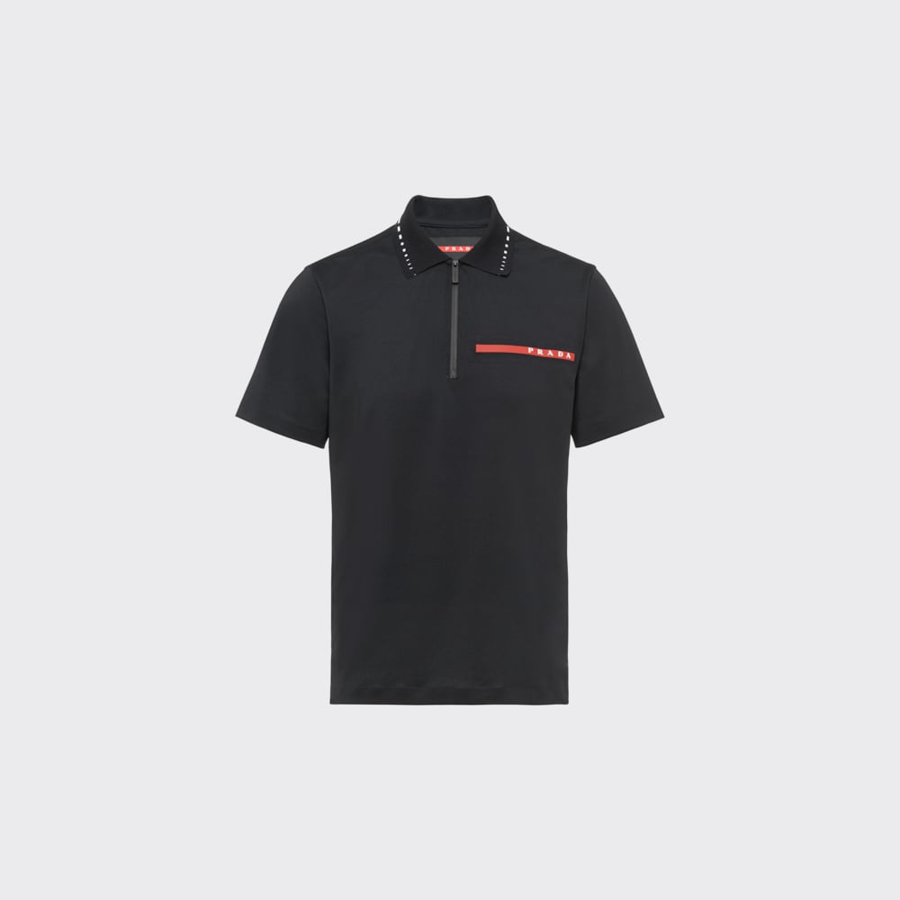 Prada 珠地棉Polo衫 1