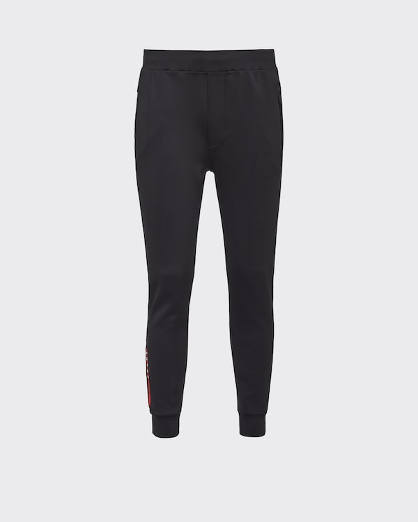 Recycled technical fabric joggers - Black Recycled technical fabric joggers - Black