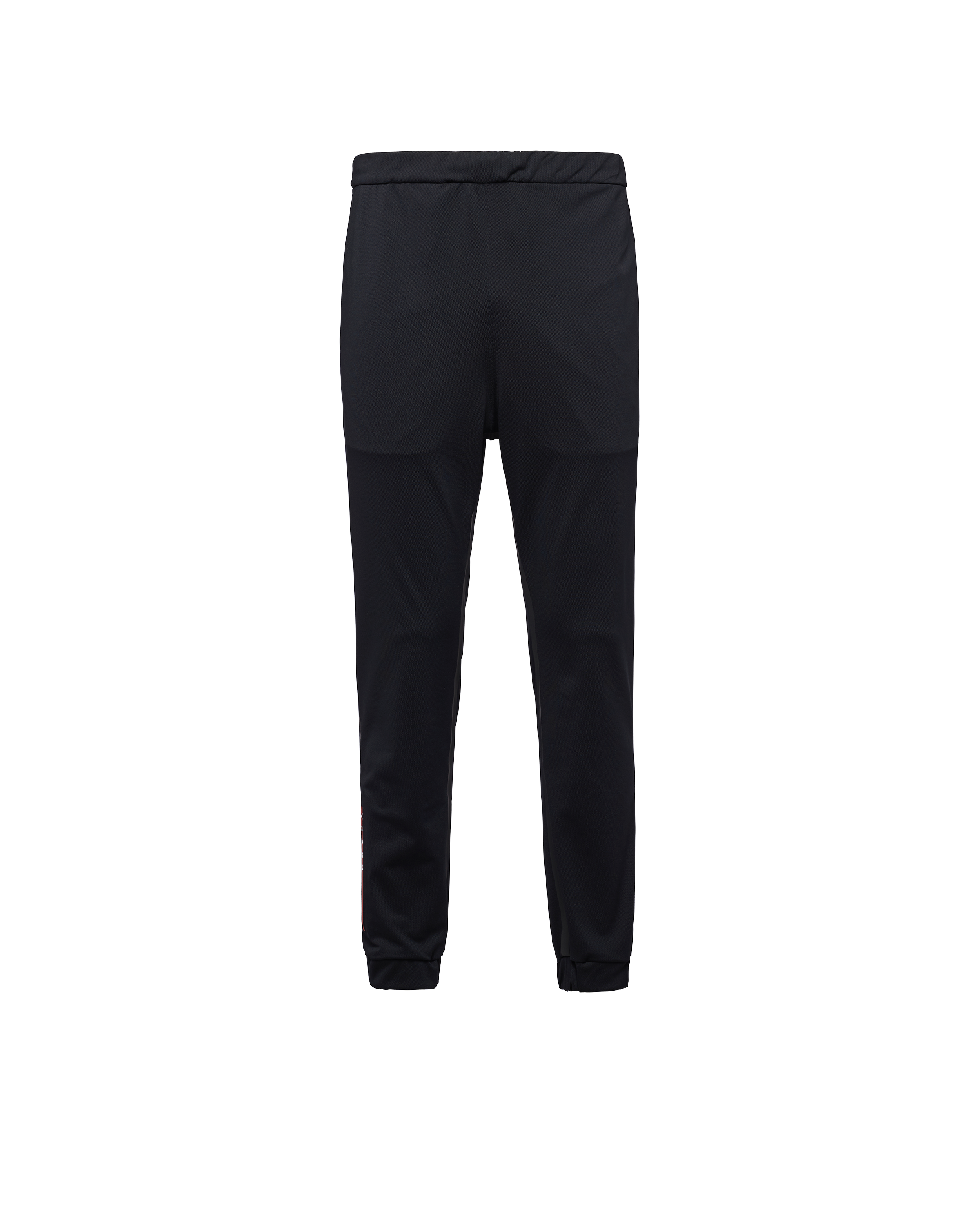 Prada Technical Fabric Pants With Heat-sealed Tape In Black