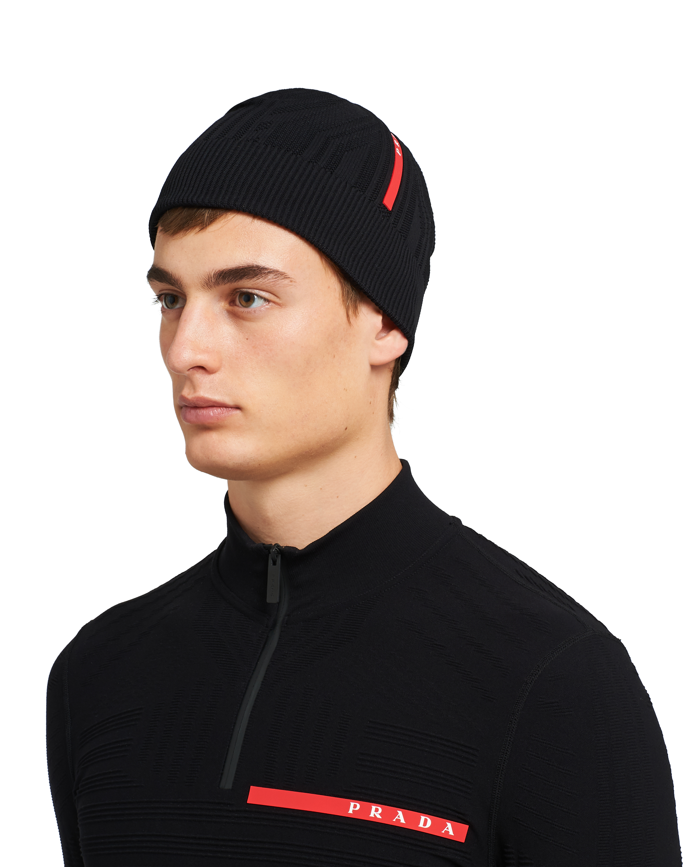 black prada beanie