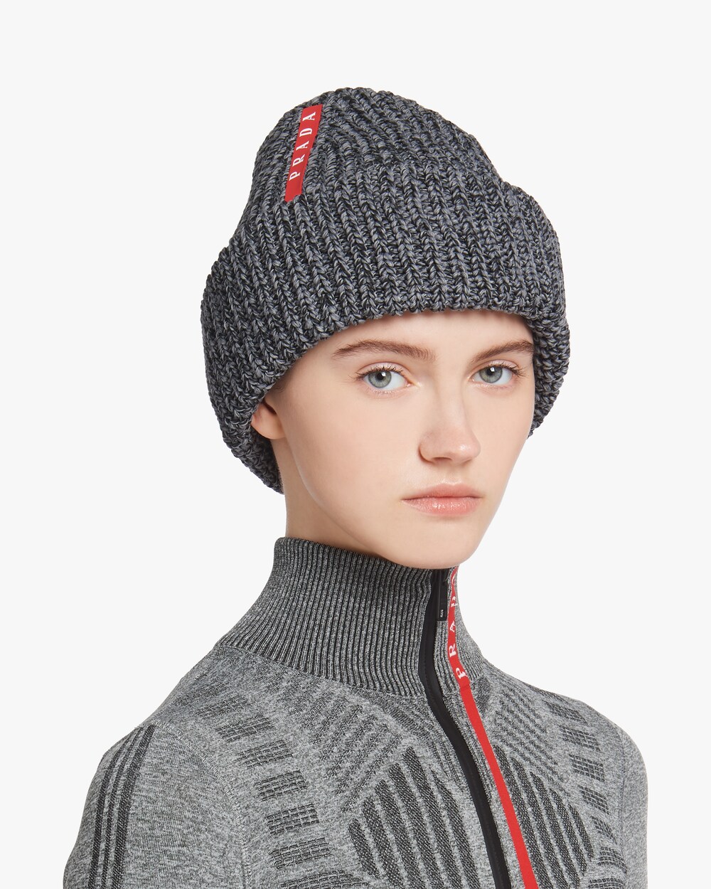prada linea rossa beanie