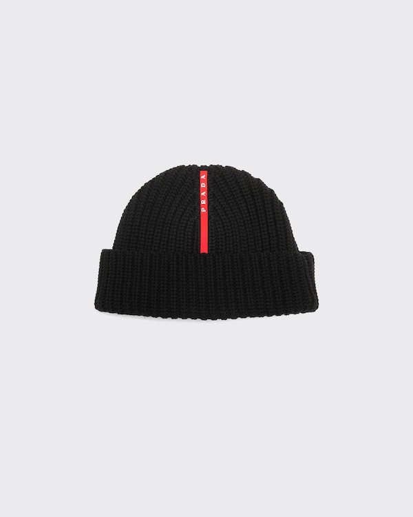 Recycled polyester beanie - Black Recycled polyester beanie - Black