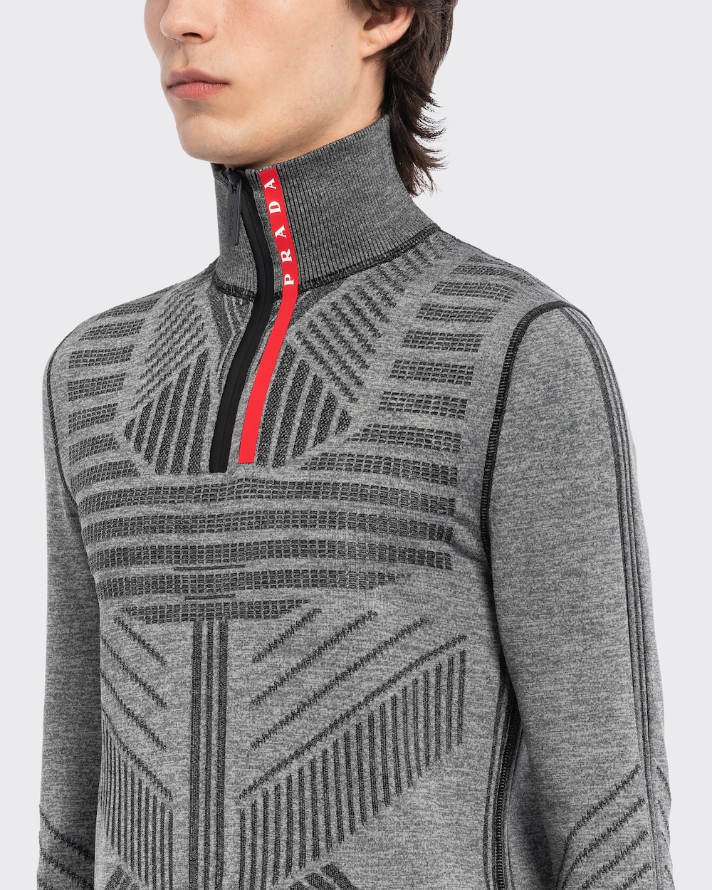 Slate Gray Techno knit turtleneck 