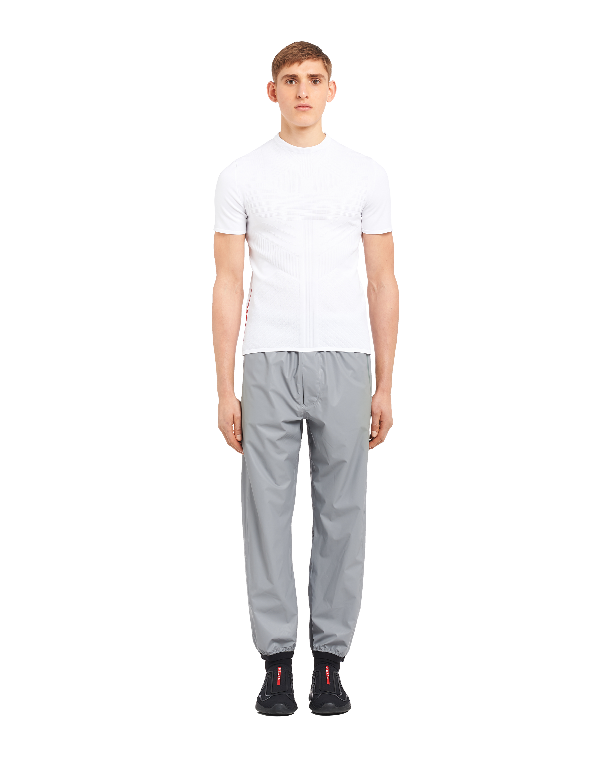 nylon t shirt and shorts