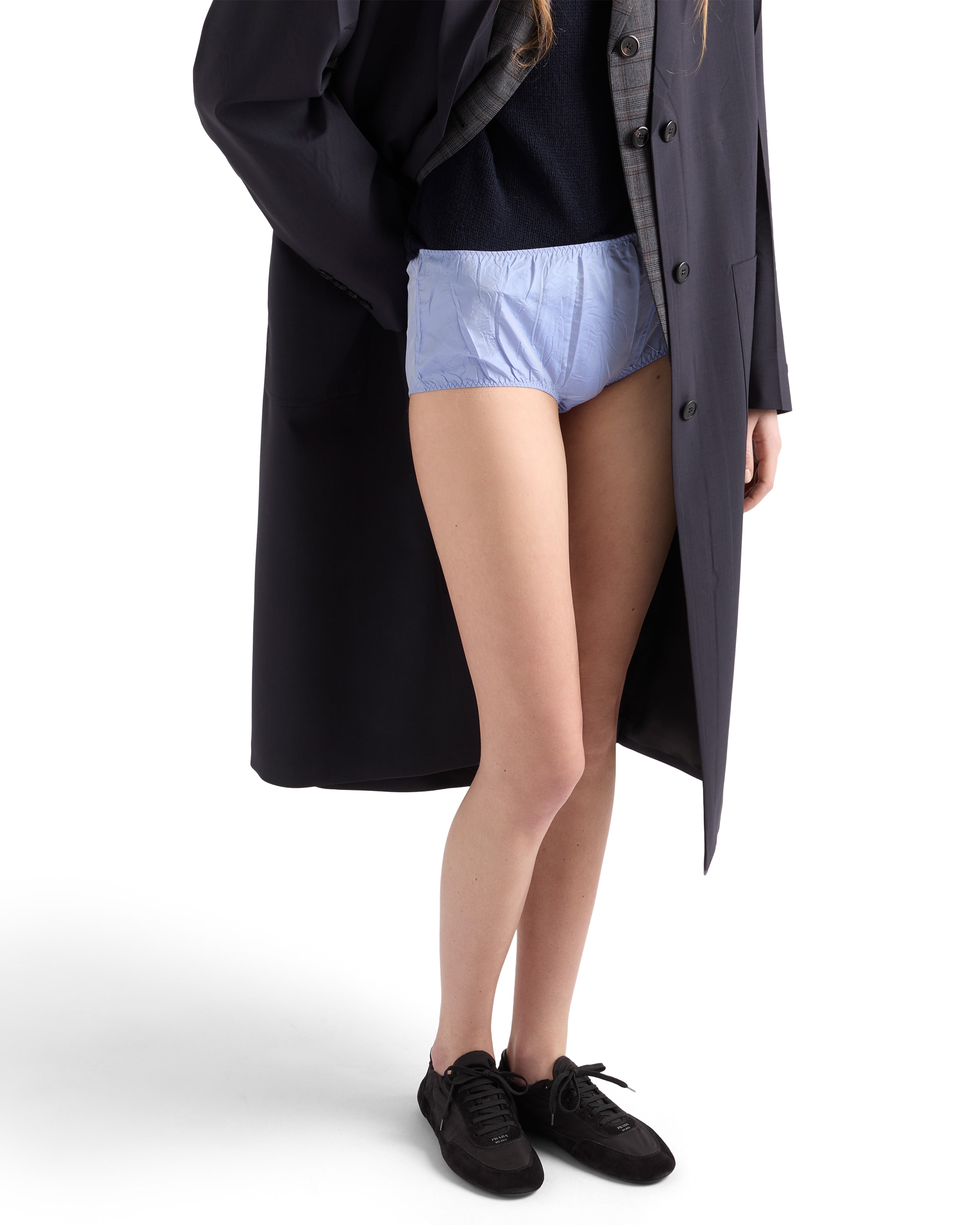 Prada Taffeta Briefs In Blue