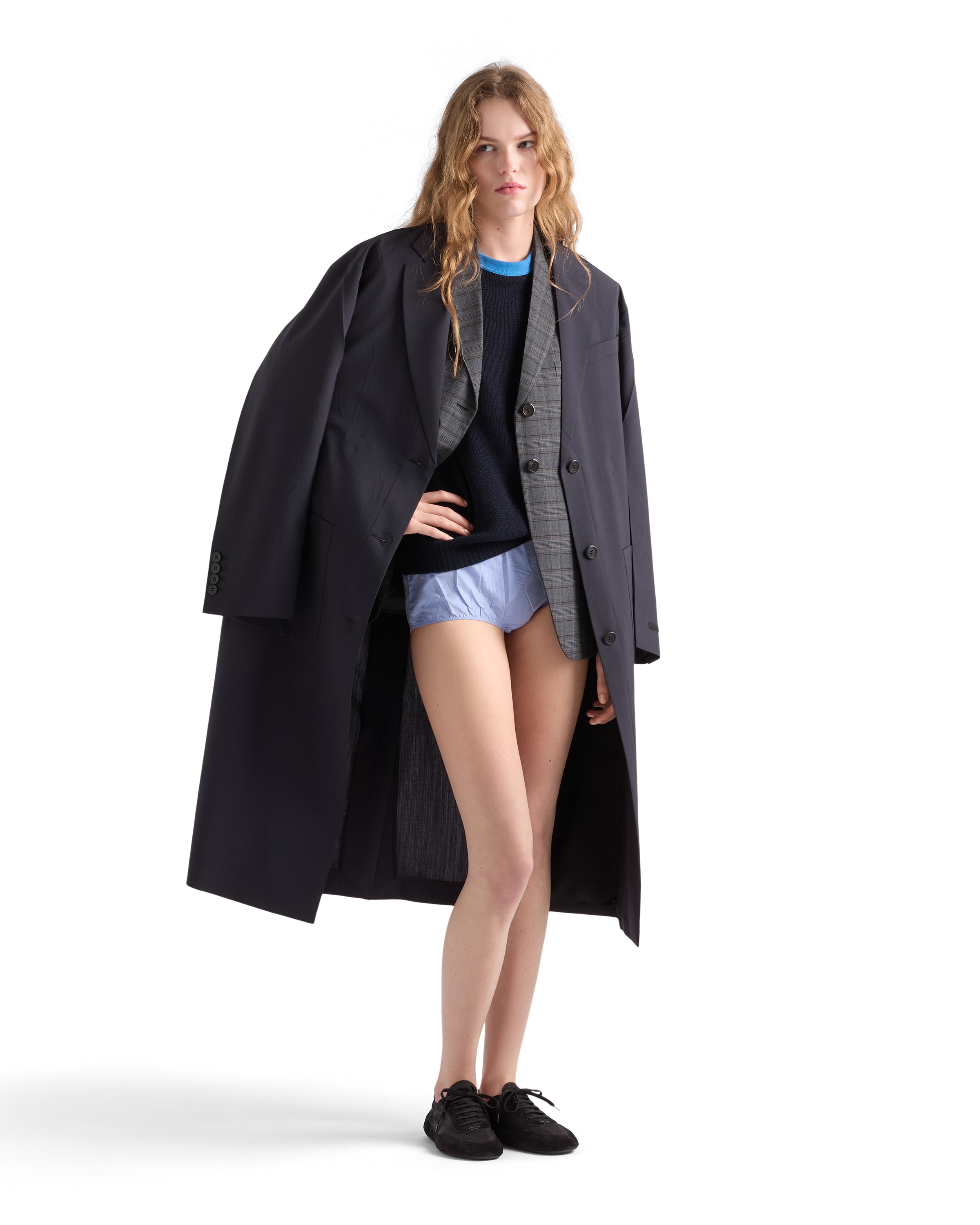 Prada Taffeta Briefs In Blue
