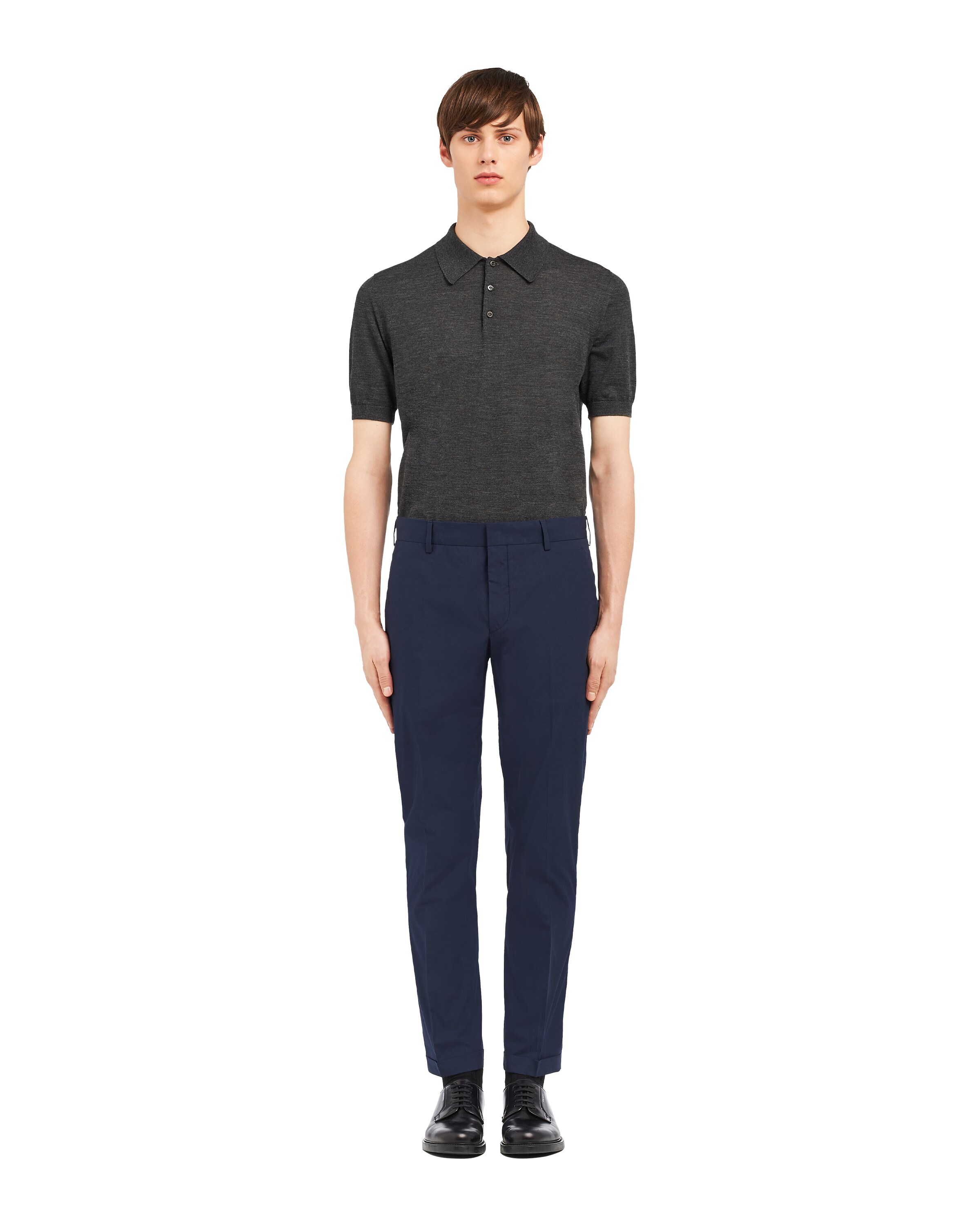 Pantalone in denim flex meyer blu stone modern fit