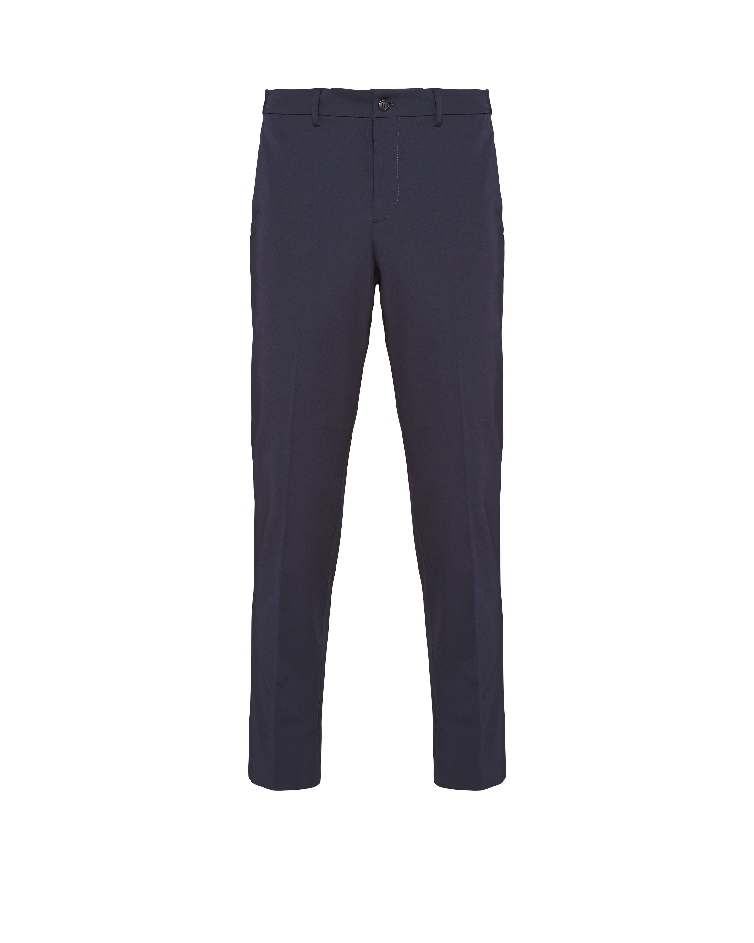 Prada Mens Blue Slim-fit Straight-leg Woven Trousers In Navy