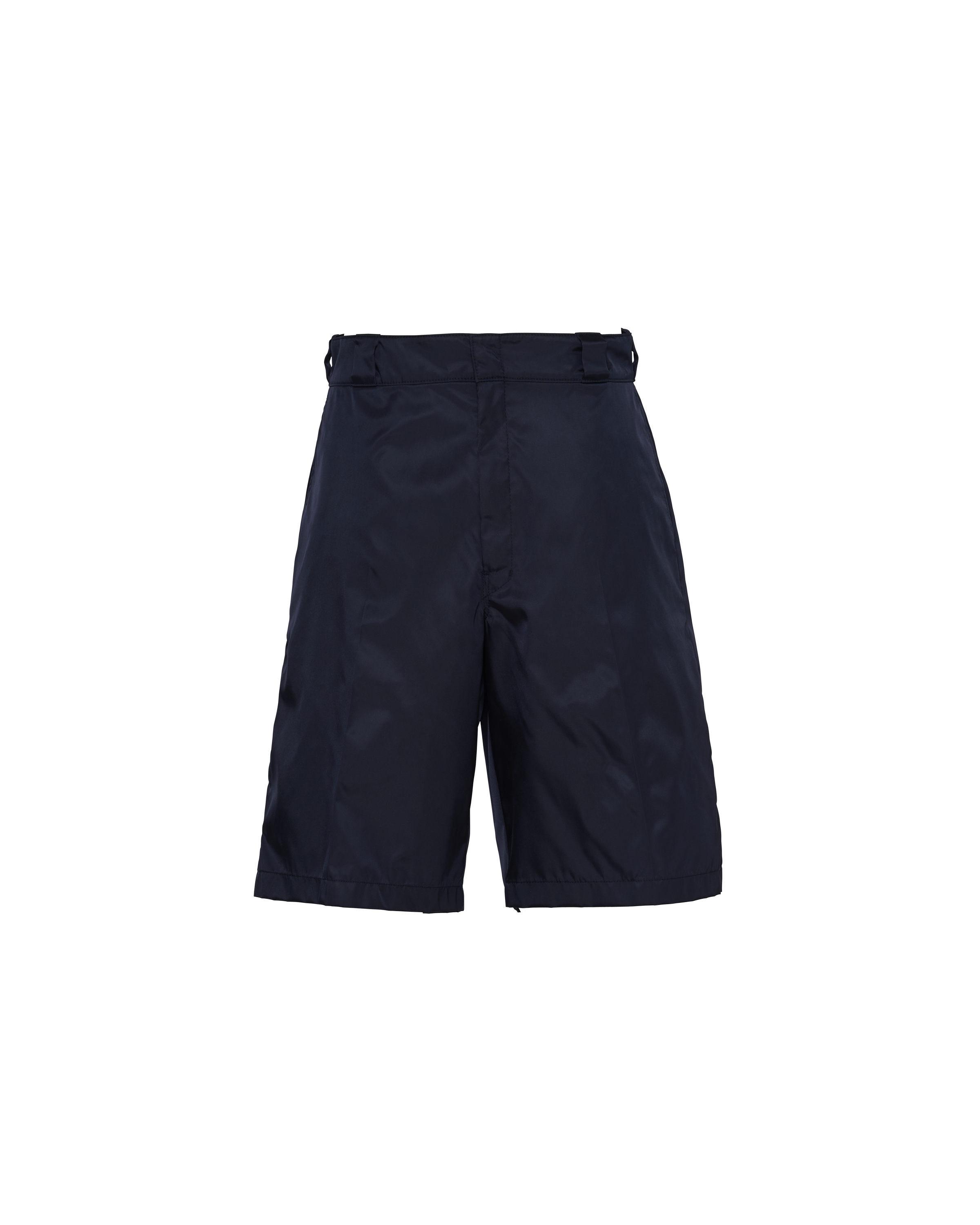 Prada Re-nylon Bermudas In Blue
