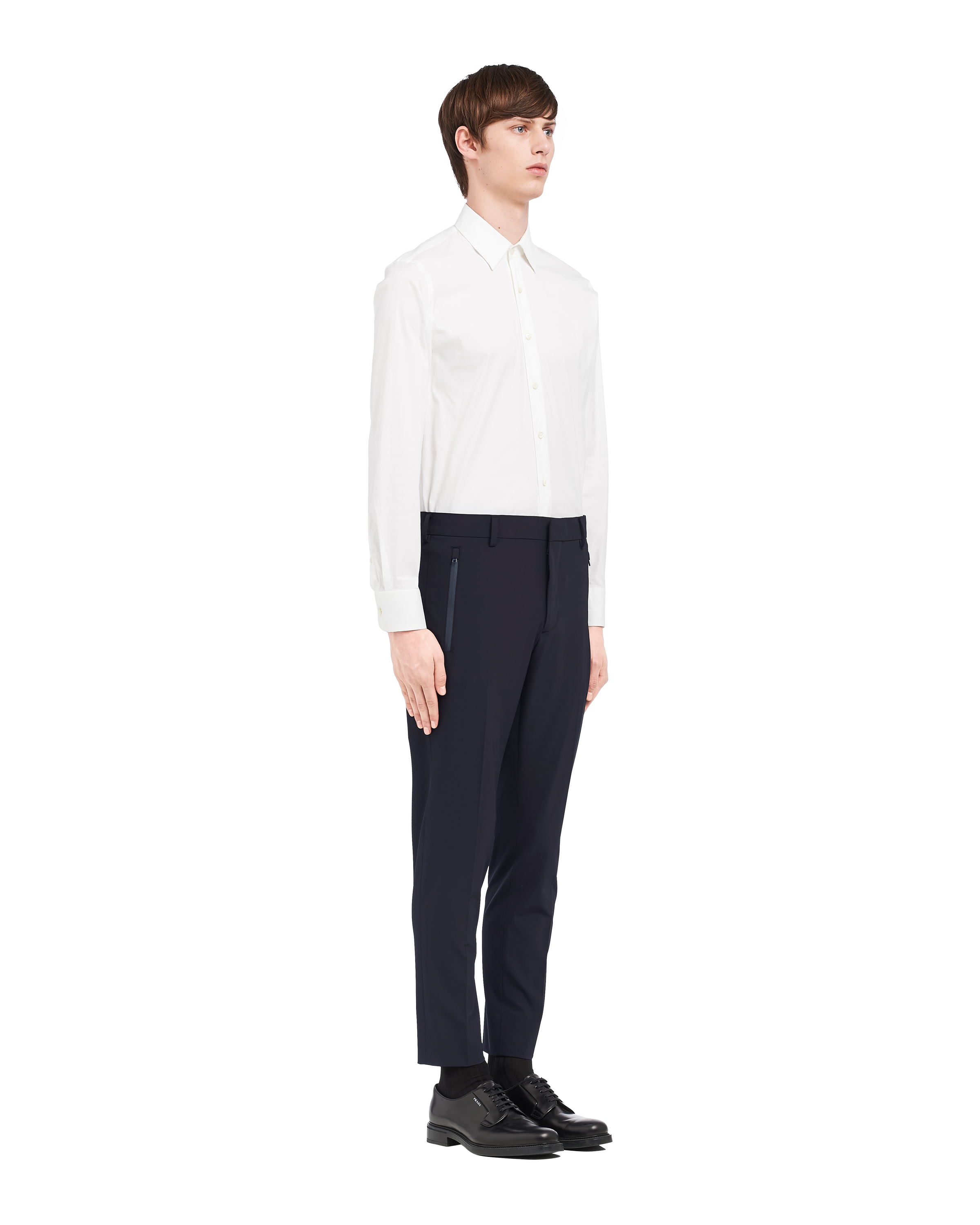 prada technical fabric shirt