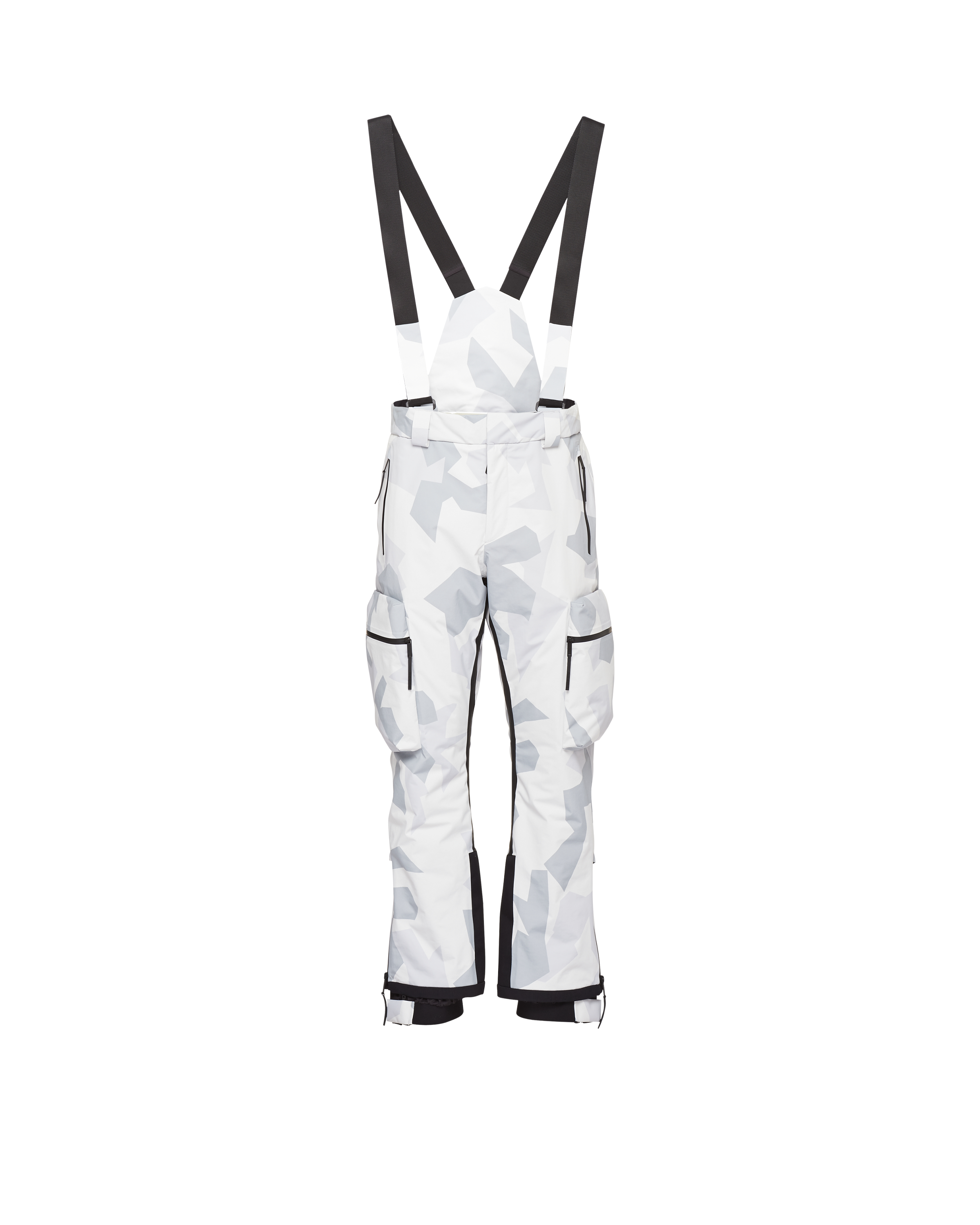 Printed technical fabric ski pants