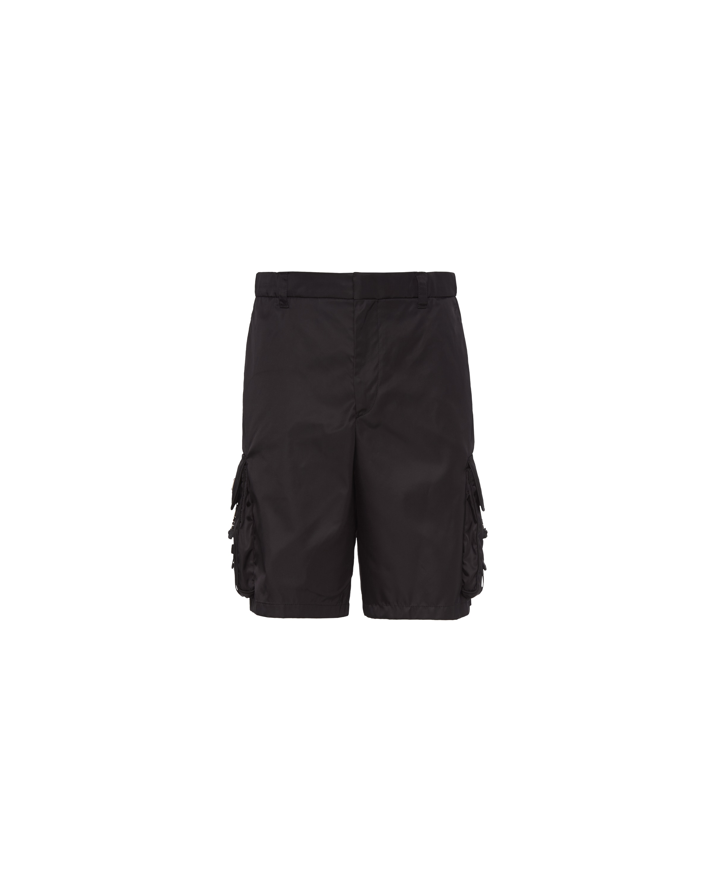 Prada Bermuda In Re-nylon, Uomo, Nero, Taglia 50