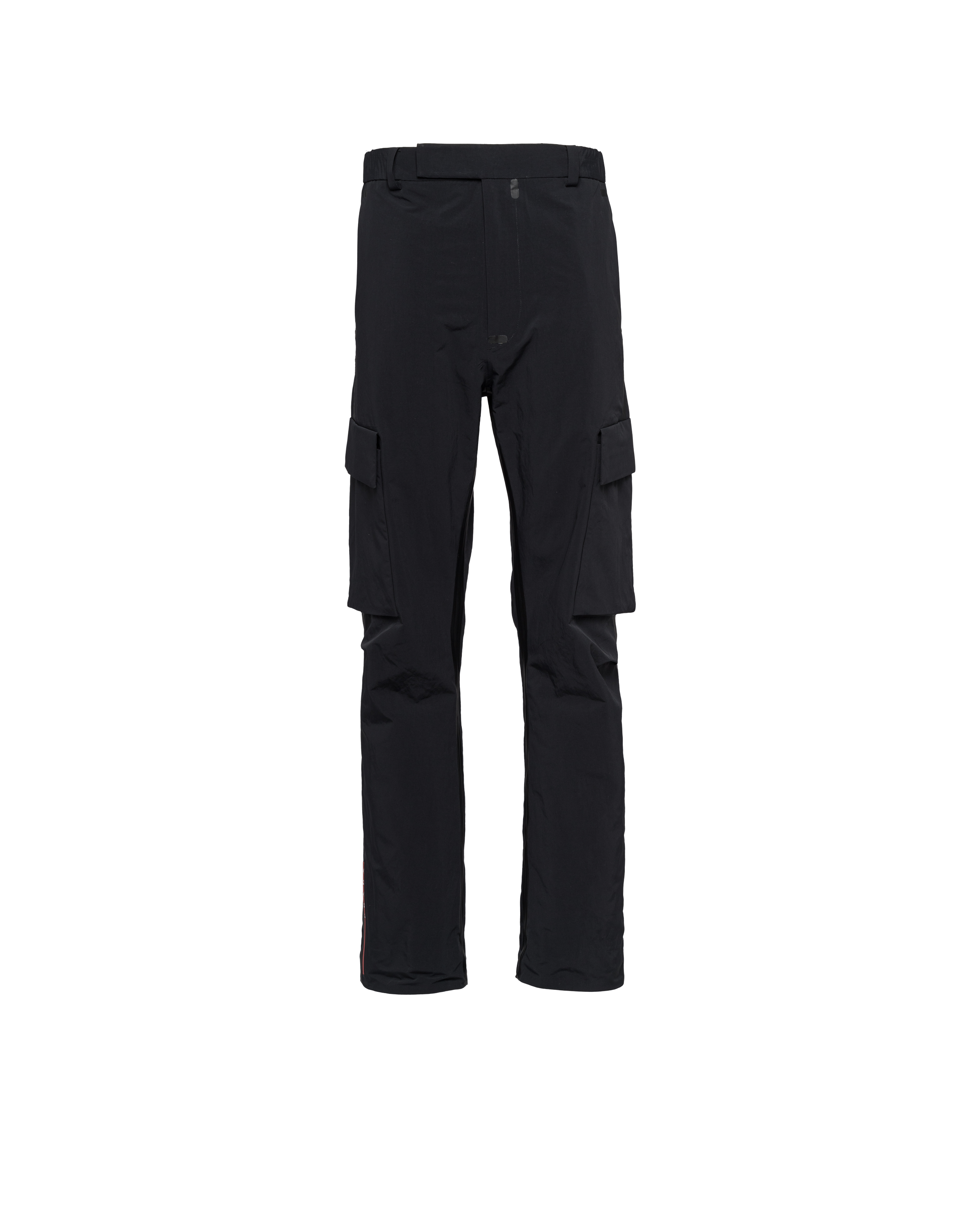 Prada Light Technical Fabric Pants In Black