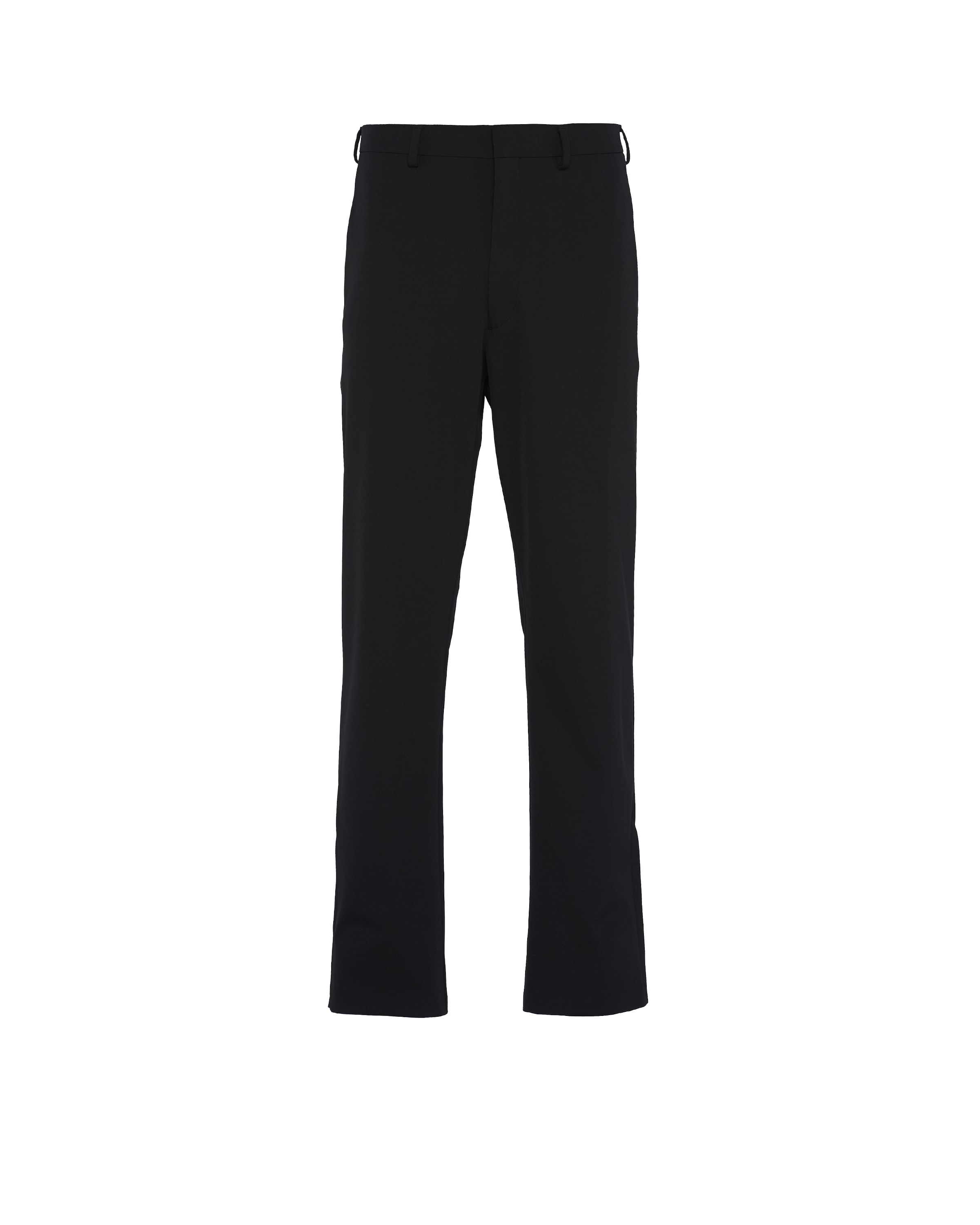 Prada Pantaloni In Tecno Stretch, Uomo, Nero, Taglia 52