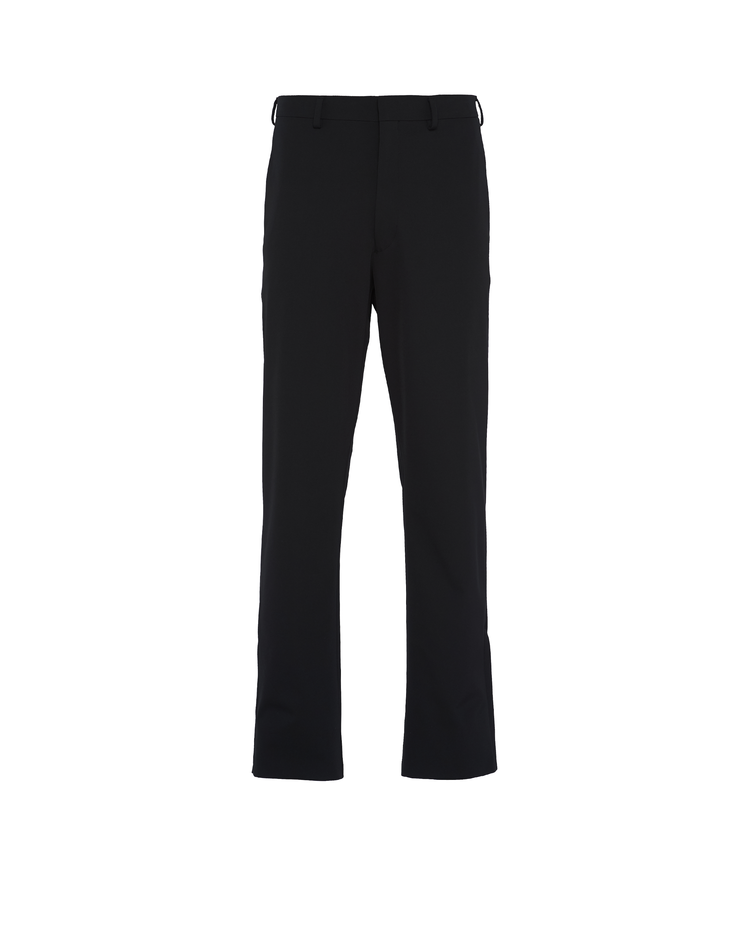 Prada Stretch Technical Fabric Pants In Black