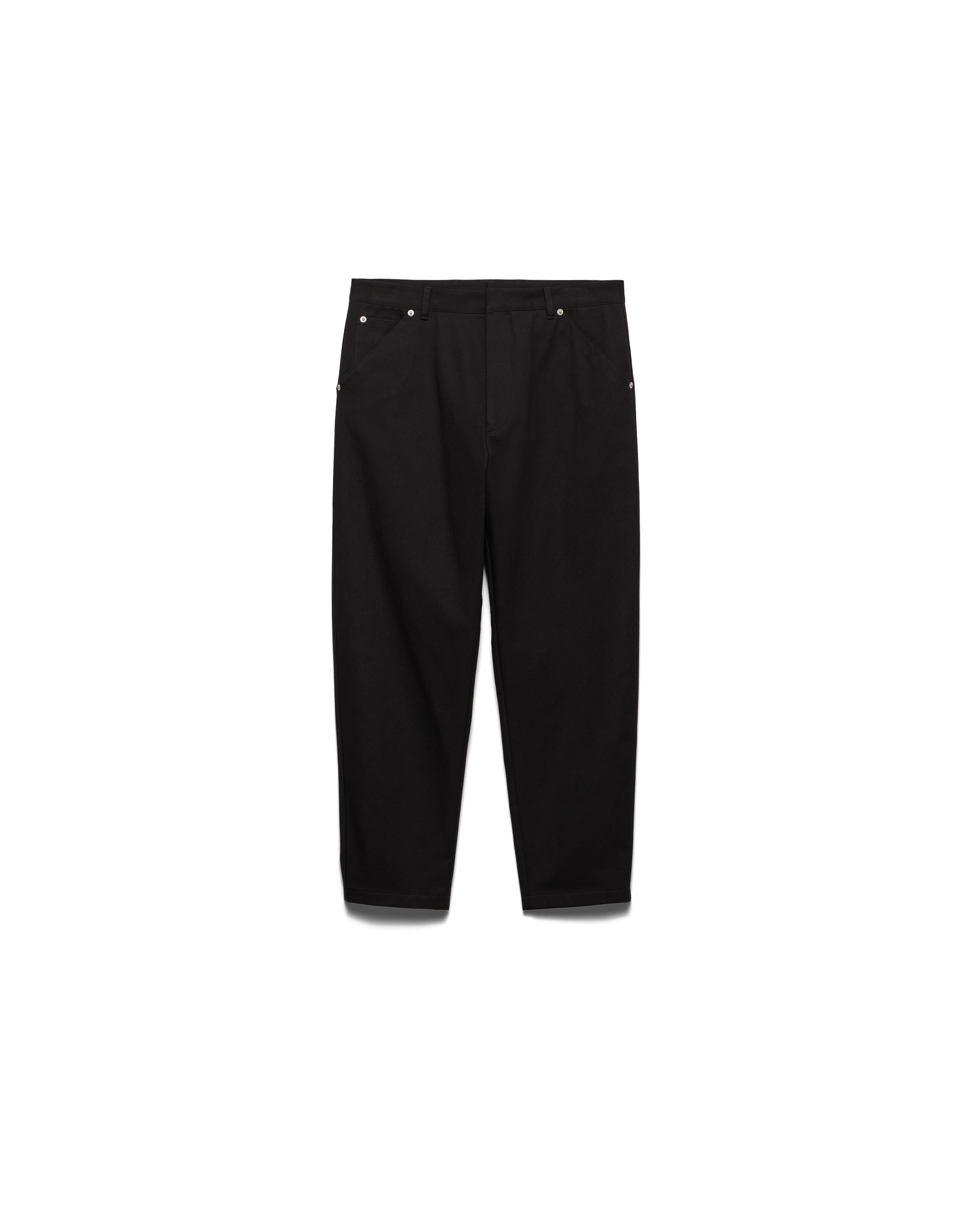 Prada Pantalon En Coton, Homme, Noir, Taille 56