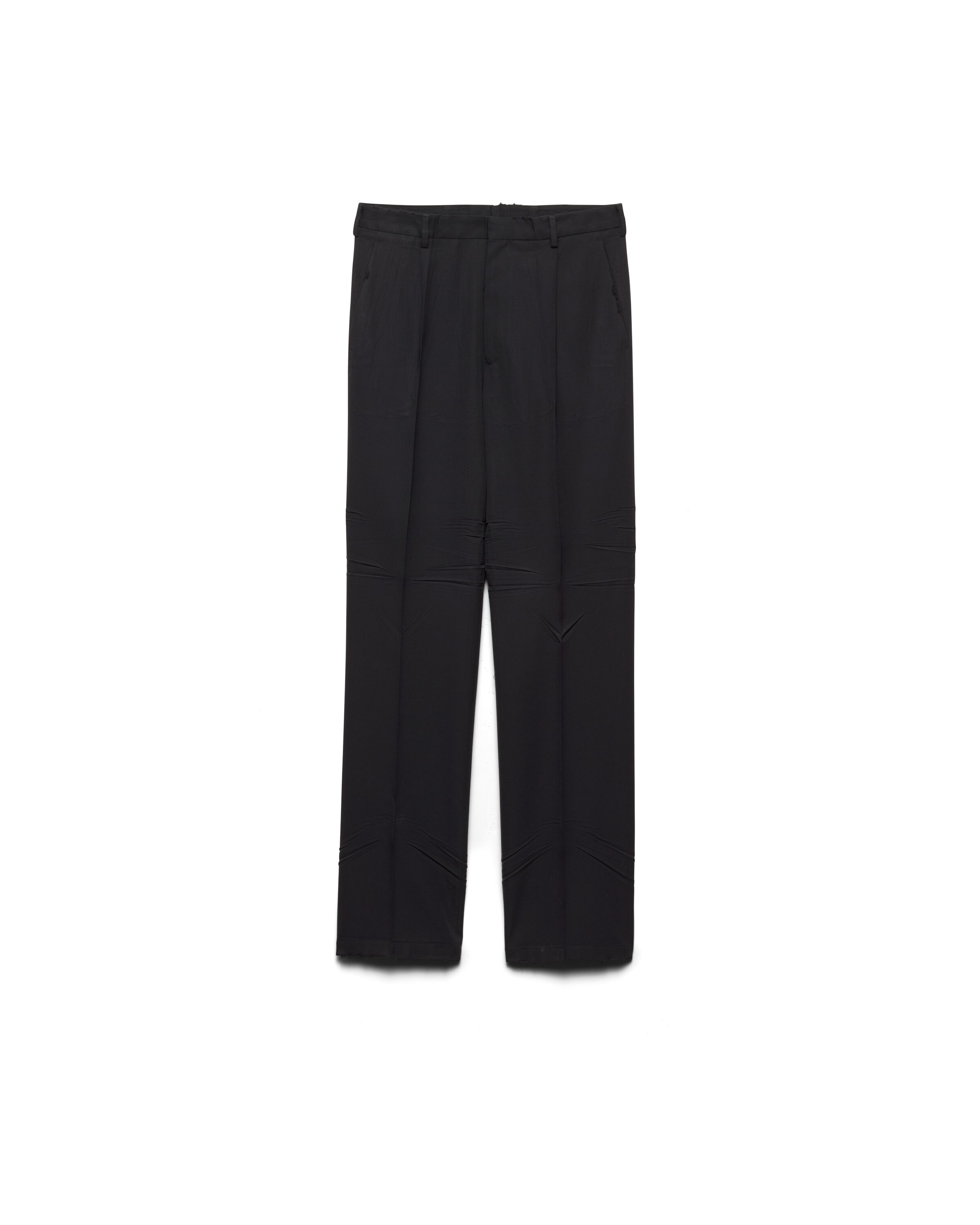 Prada Pantaloni In Lana, Uomo, Antracite, Taglia 54